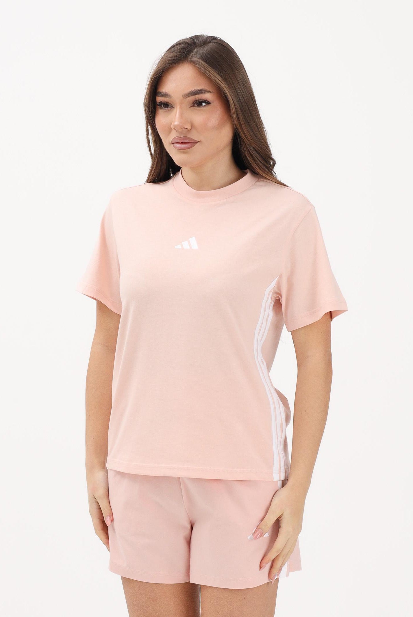 ADIDAS PERFORMANCE T-shirt a manica corta Essentials rosa da donna KB7120 . ADIDAS PERFORMANCE