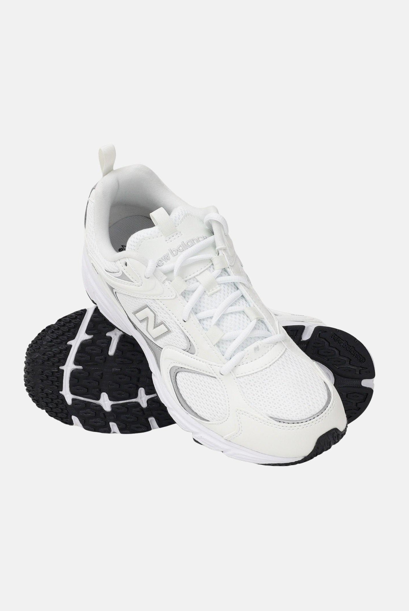 NEW BALANCE Sneakers 408 bianche e argento da uomo ML408W . NEW BALANCE