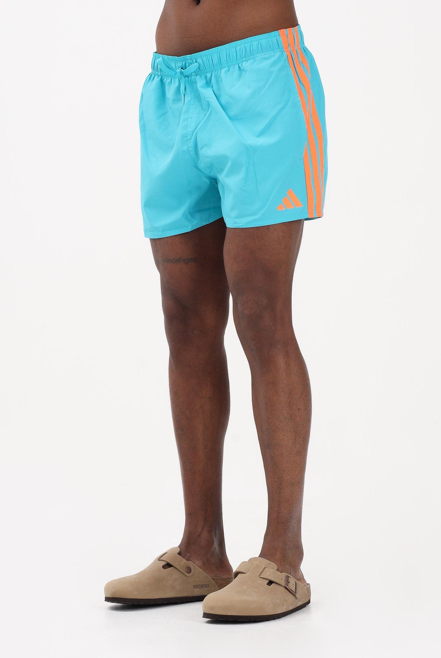 ADIDAS PERFORMANCE Shorts mare 3 STRIPES turchese da uomo KA4907 . ADIDAS PERFORMANCE