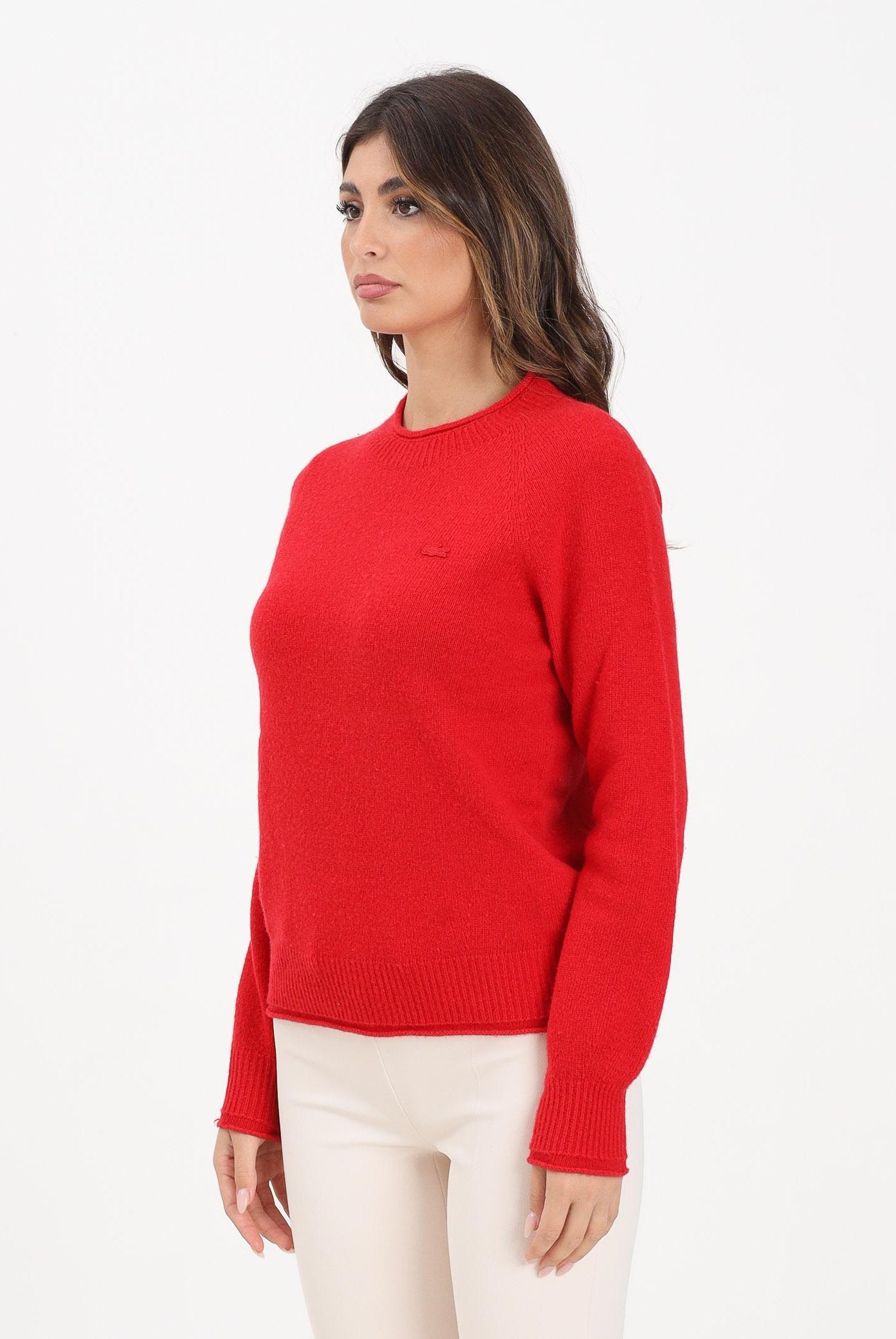 LACOSTE Maglioncino girocollo rosso da donna AF4160 240 LACOSTE