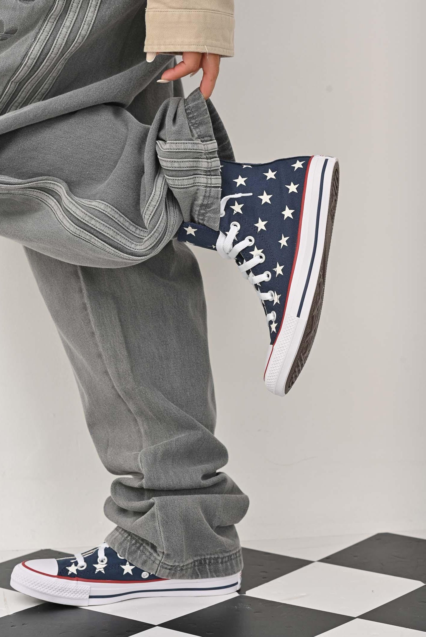 CONVERSE Sneakers Chuck Taylor All Star Archive Stars blu per uomo e donna A15503C . CONVERSE