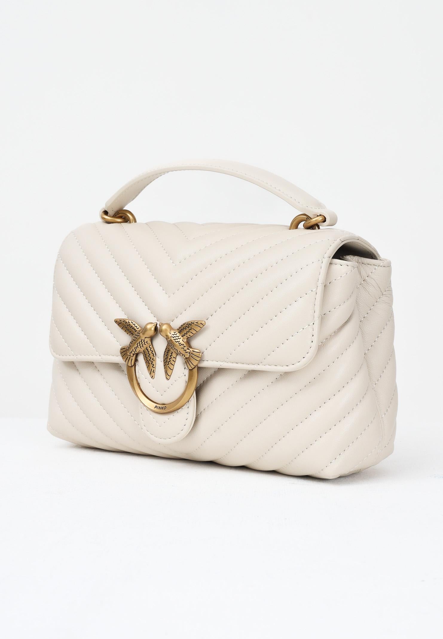 PINKO Borsa a mano Lady Love Bag Puff panna da donna 100044A0GK Z14Q PINKO