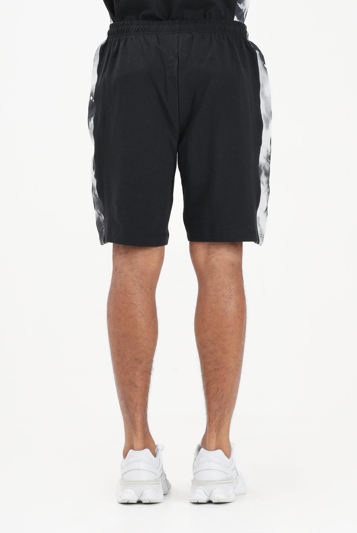AUSTRALIAN Shorts sportivo nero da uomo con inserto stampato SPUSH0015836 003 AUSTRALIAN