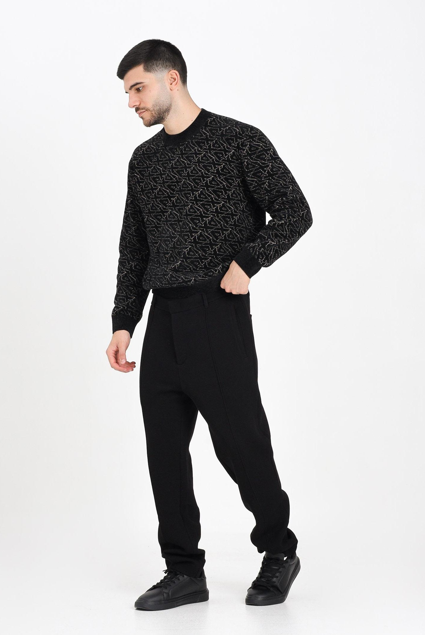 ARMANI EXCHANGE Pantalone nero da uomo XM001018AF16222 UC001 ARMANI EXCHANGE