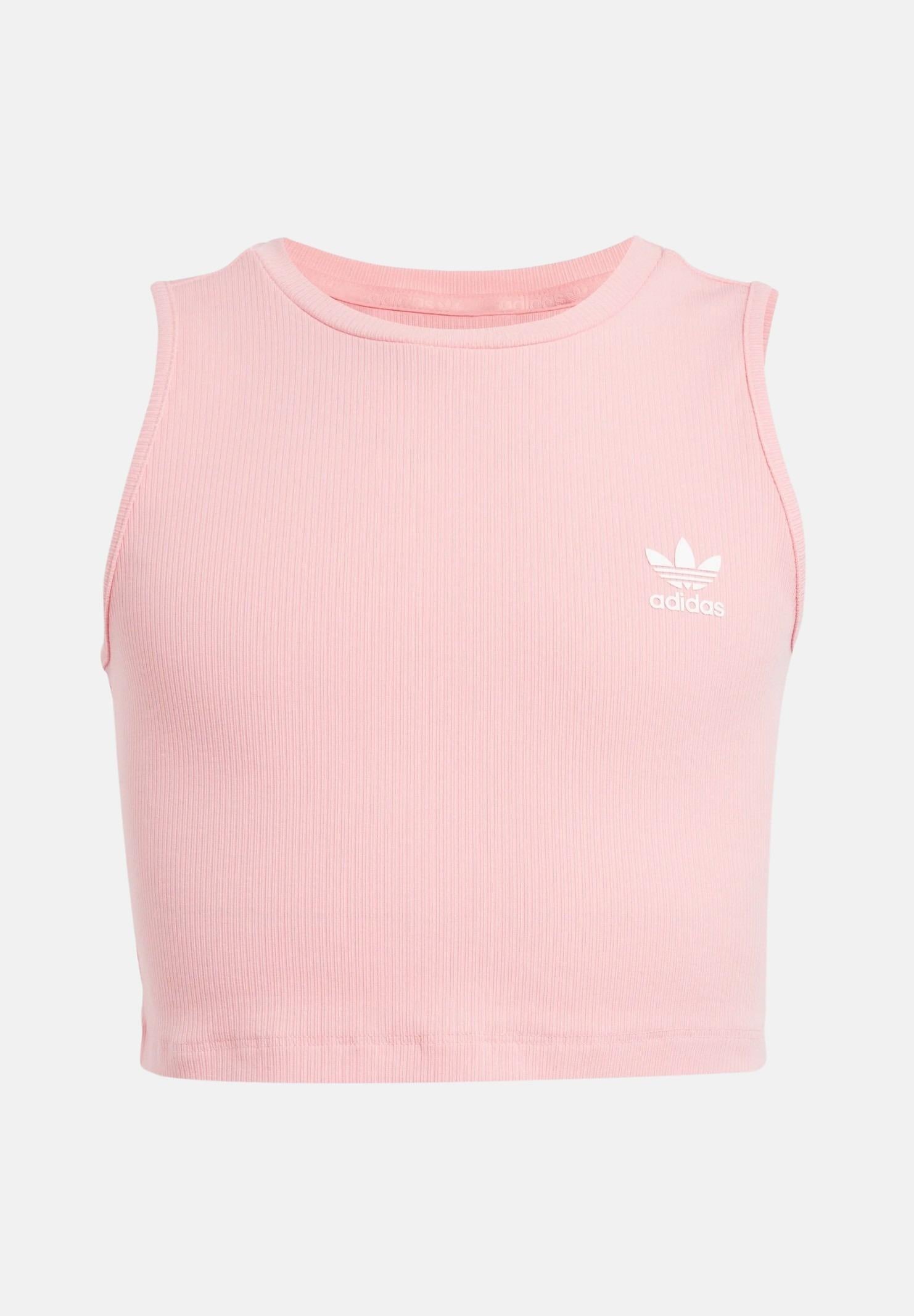 ADIDAS ORIGINALS Canotta Ribbed rosa da bambina JC8432 . ADIDAS ORIGINALS