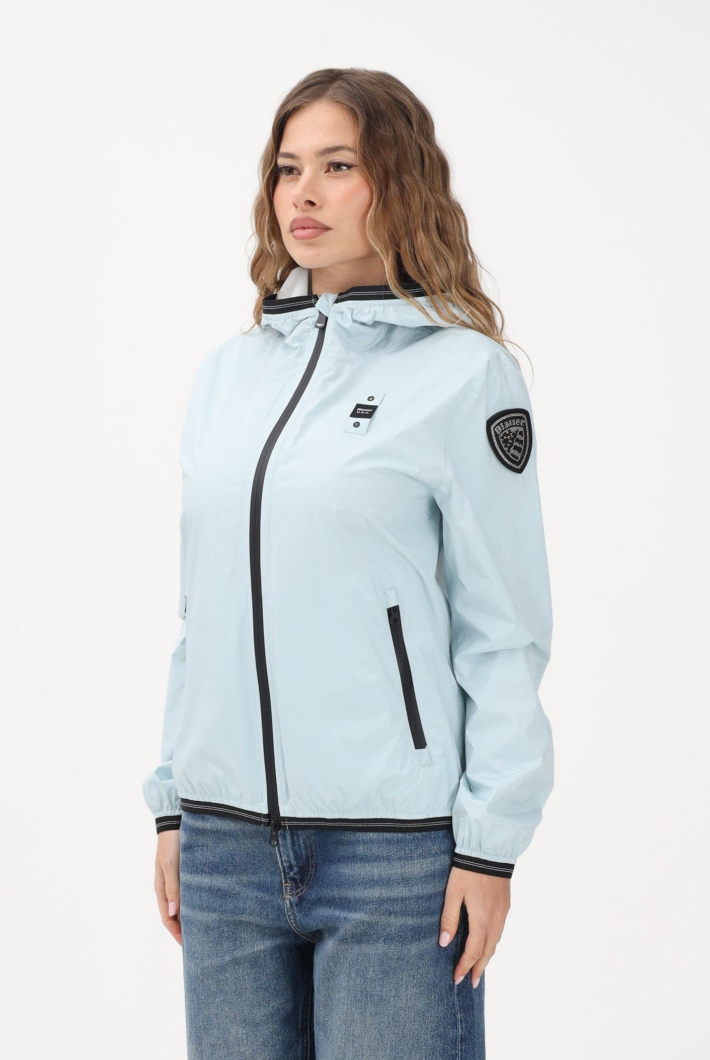 BLAUER Giacca a vento NAY azzurra da donna 26SBLDC11095-007110 80E BLAUER