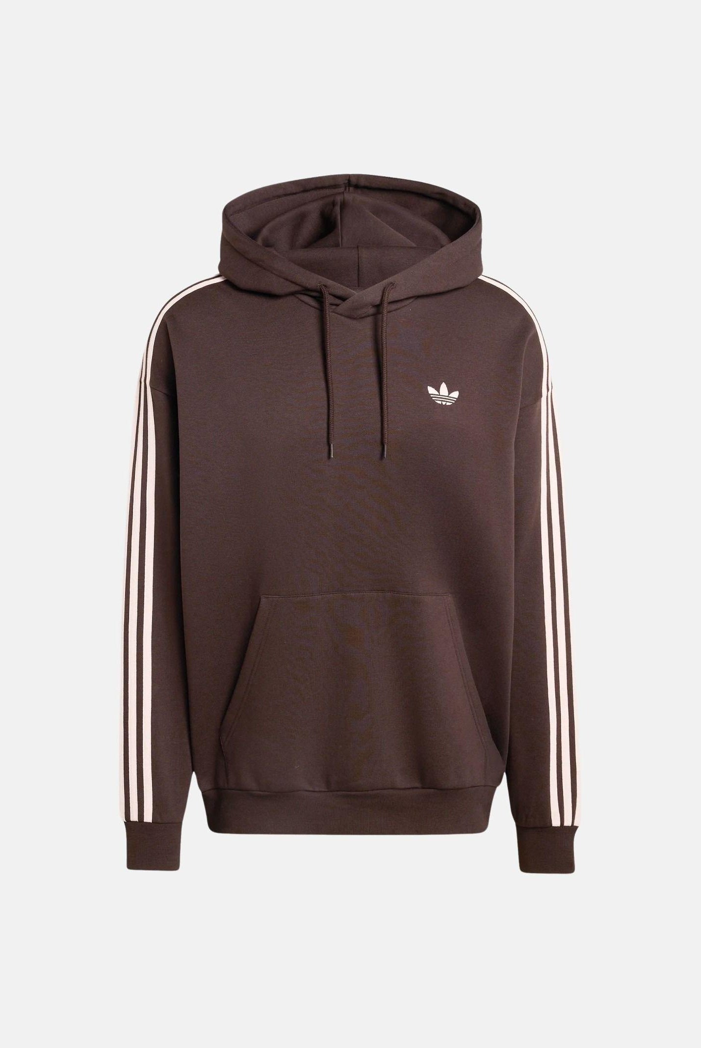 ADIDAS ORIGINALS Felpa con cappuccio ADICOLOR CLASSICS 3 STRIPES marrone e rosa per uomo e donna KE0880 . ADIDAS ORIGINALS