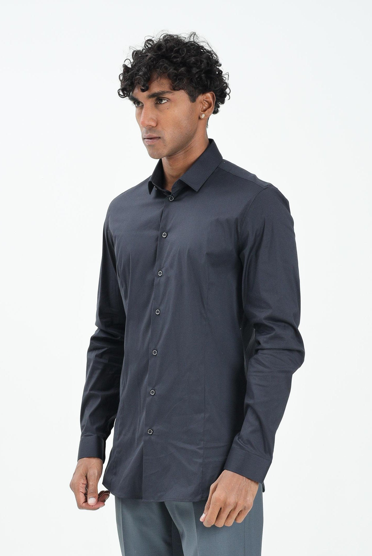 PATRIZIA PEPE Camicia a manica lunga blu da uomo 5C0055A01 C166 PATRIZIA PEPE