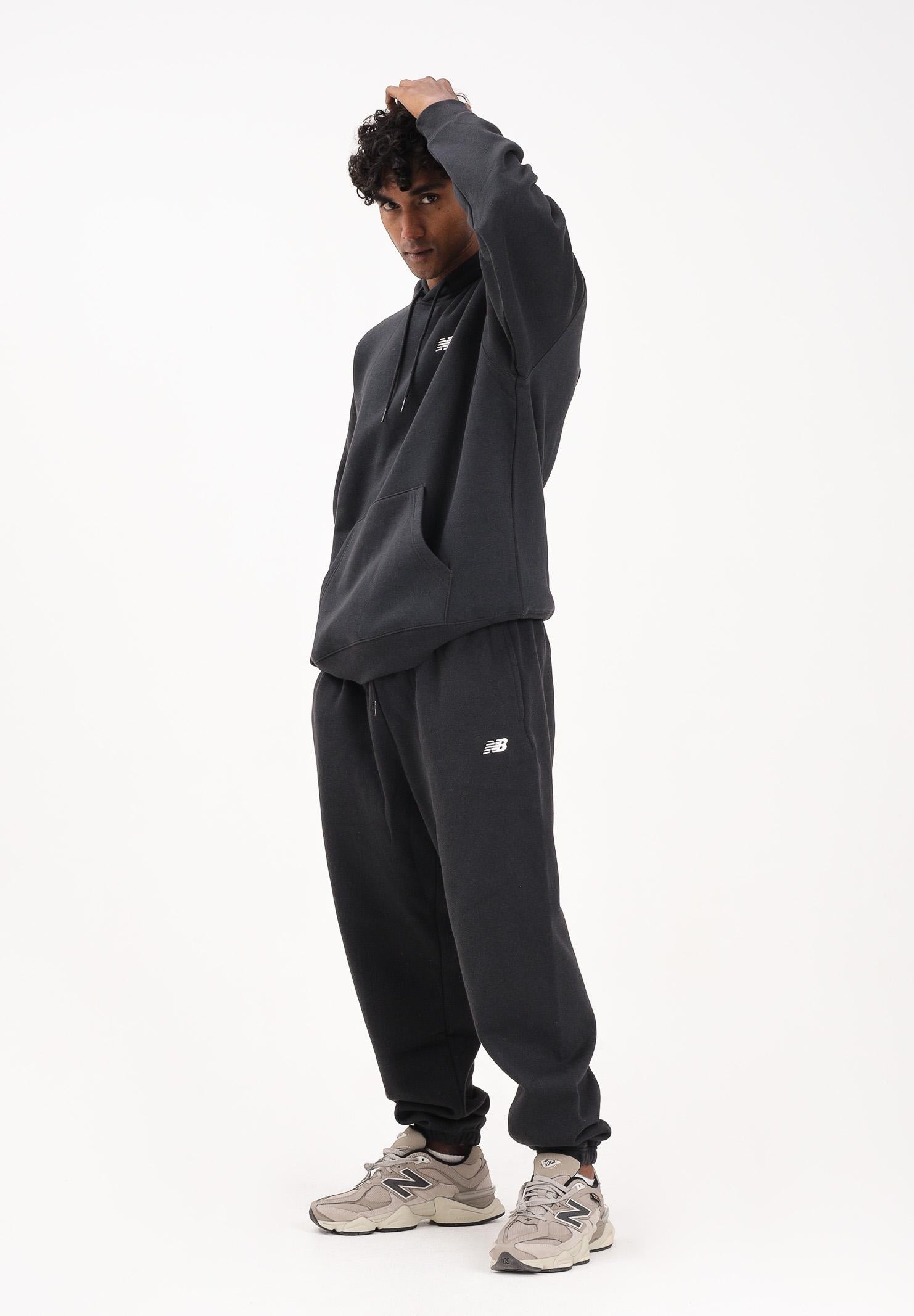 NEW BALANCE Pantalone sportivo nero da uomo con logo MP41503BK NEW BALANCE