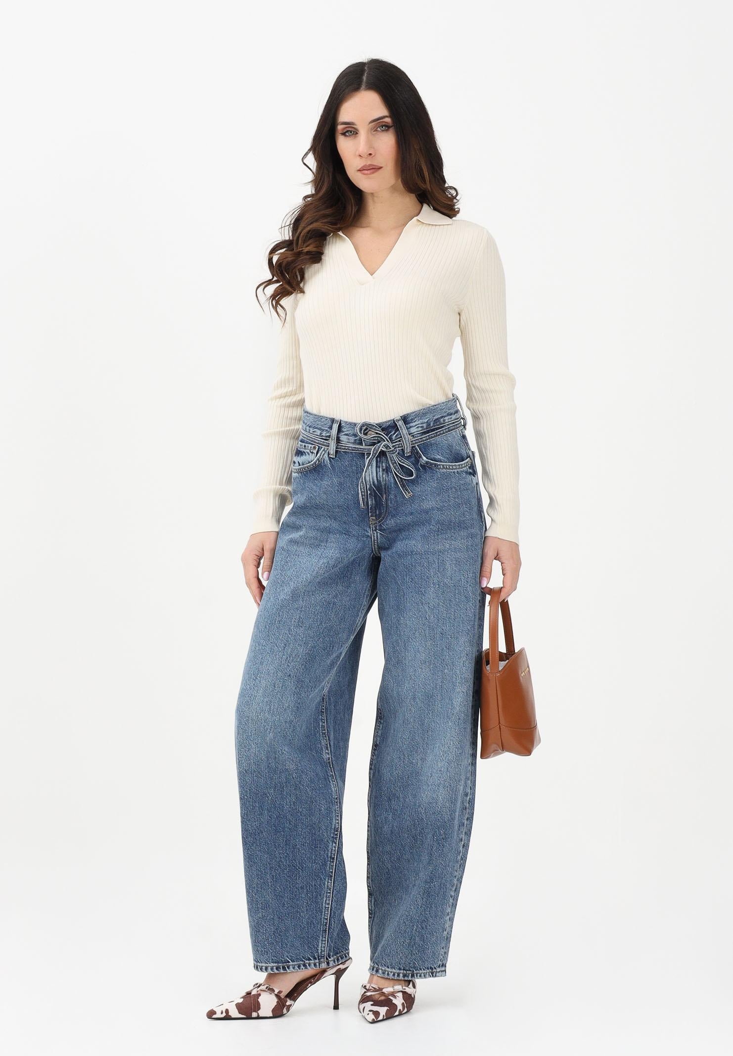 ONLY Jeans in denim blu medio da donna dal lavaggio leggermente vissuto 15325796 MEBL ONLY