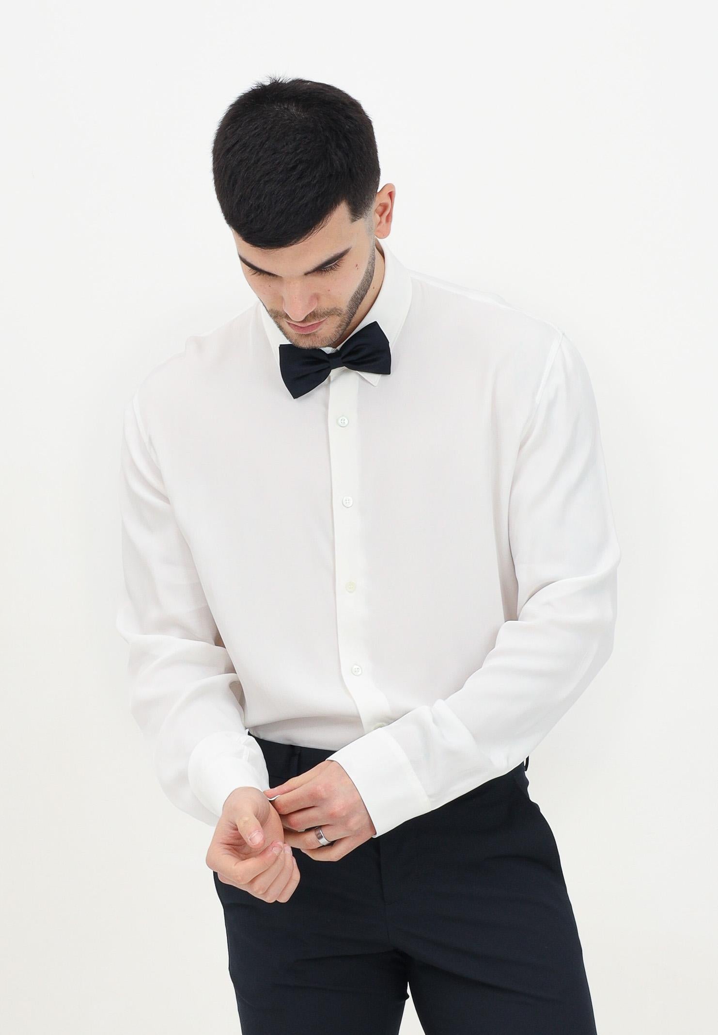 Camicia a manica lunga bianca da uomo 5C0310/A093U W103 PATRIZIA PEPE