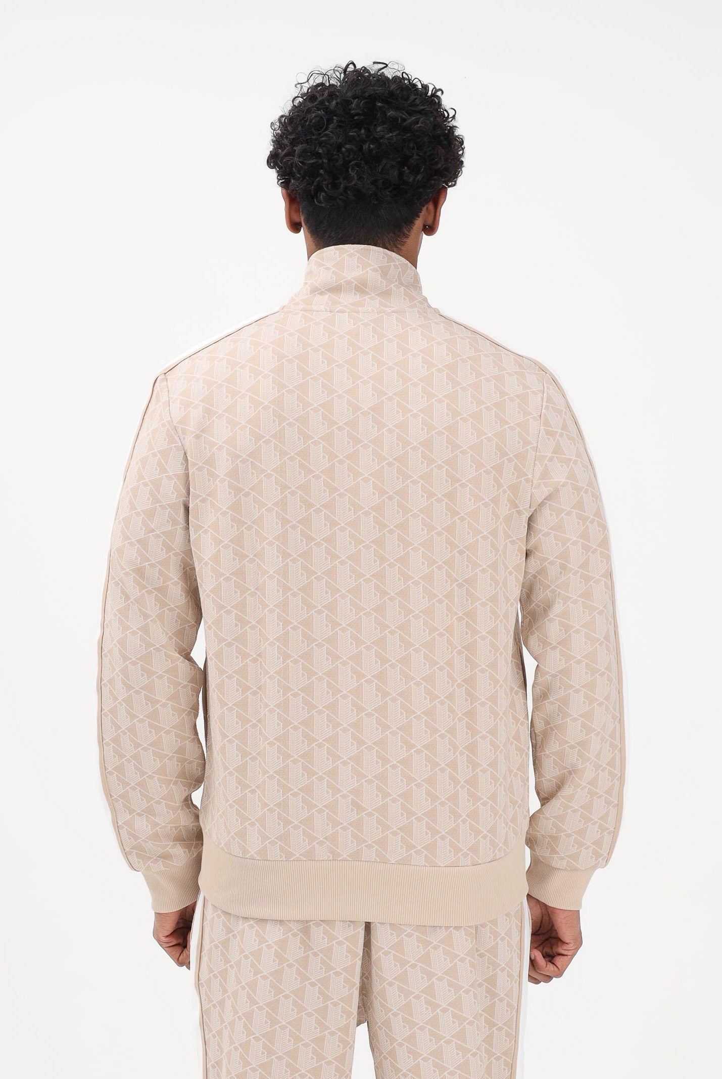 LACOSTE Felpa con zip Paris beige da uomo SH1368 8GI LACOSTE