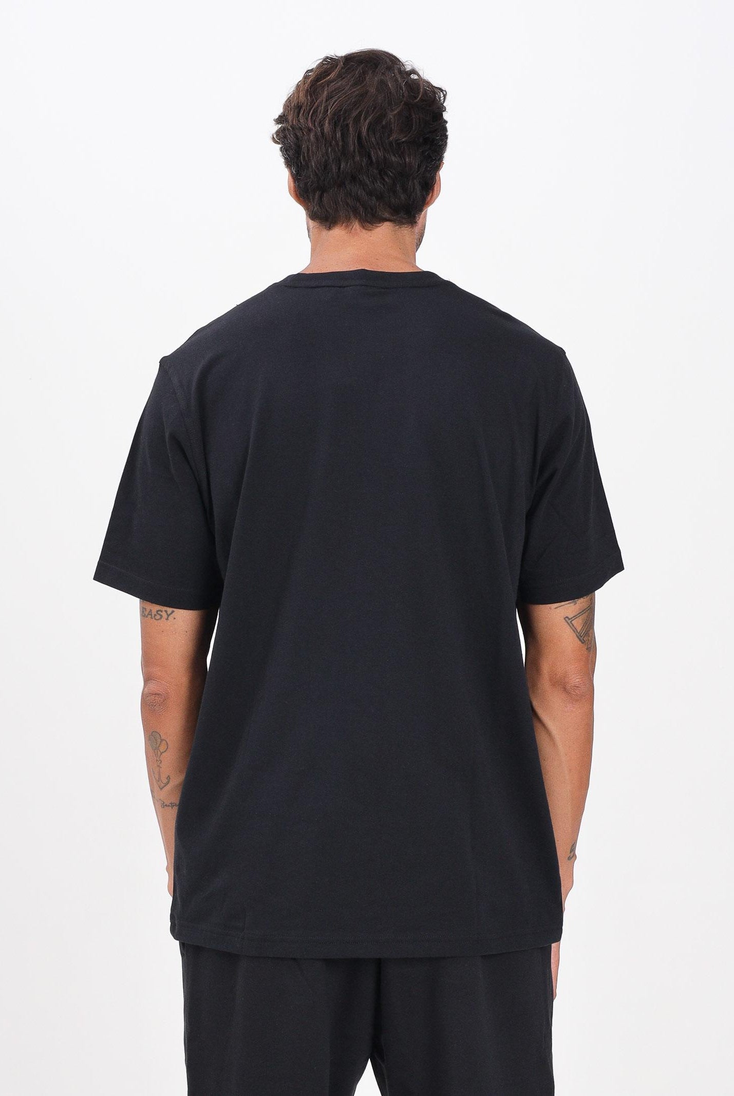 ADIDAS ORIGINALS T-shirt a manica corta Trefoil Essentials nera da uomo JI8545 . ADIDAS ORIGINALS