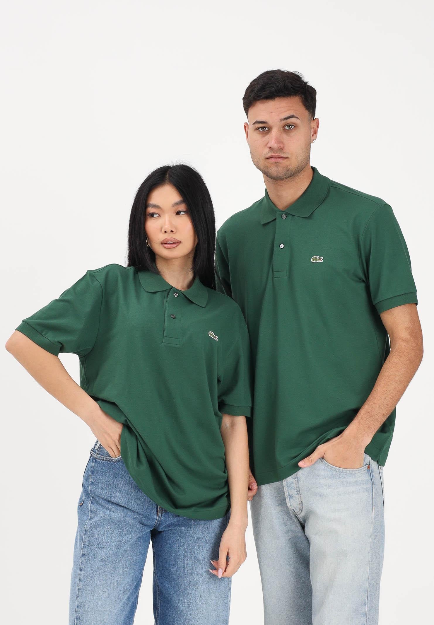 LACOSTE Polo a manica corta Classic Fit L.12.12 LIGHT verde per uomo e donna PH9851 132 LACOSTE