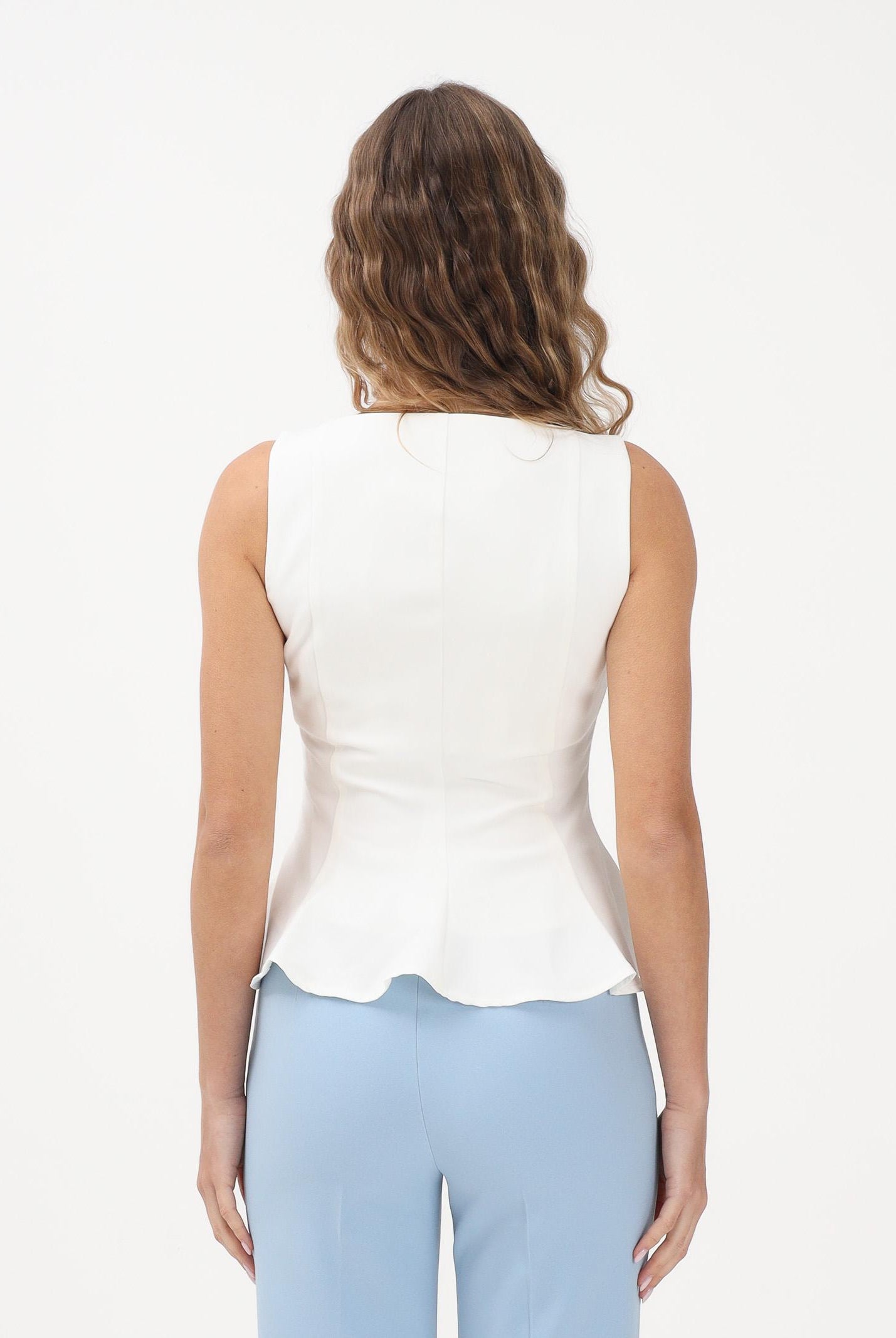 ONLY Top panna da donna con scollo squadrato 15367275 CLDA ONLY