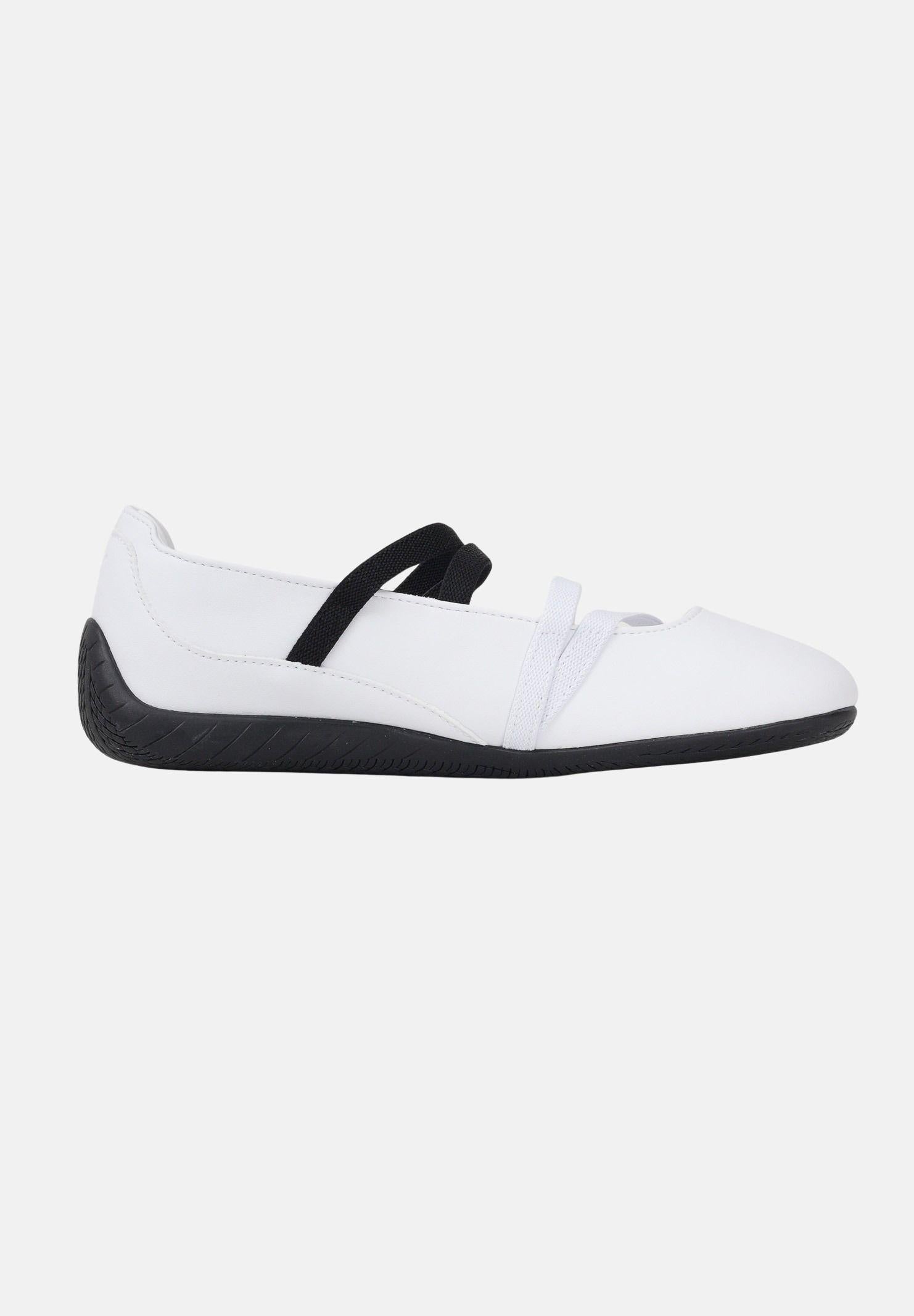 PUMA Ballerine Speedcat Ballet bianche e nere da donna 406144 03 PUMA
