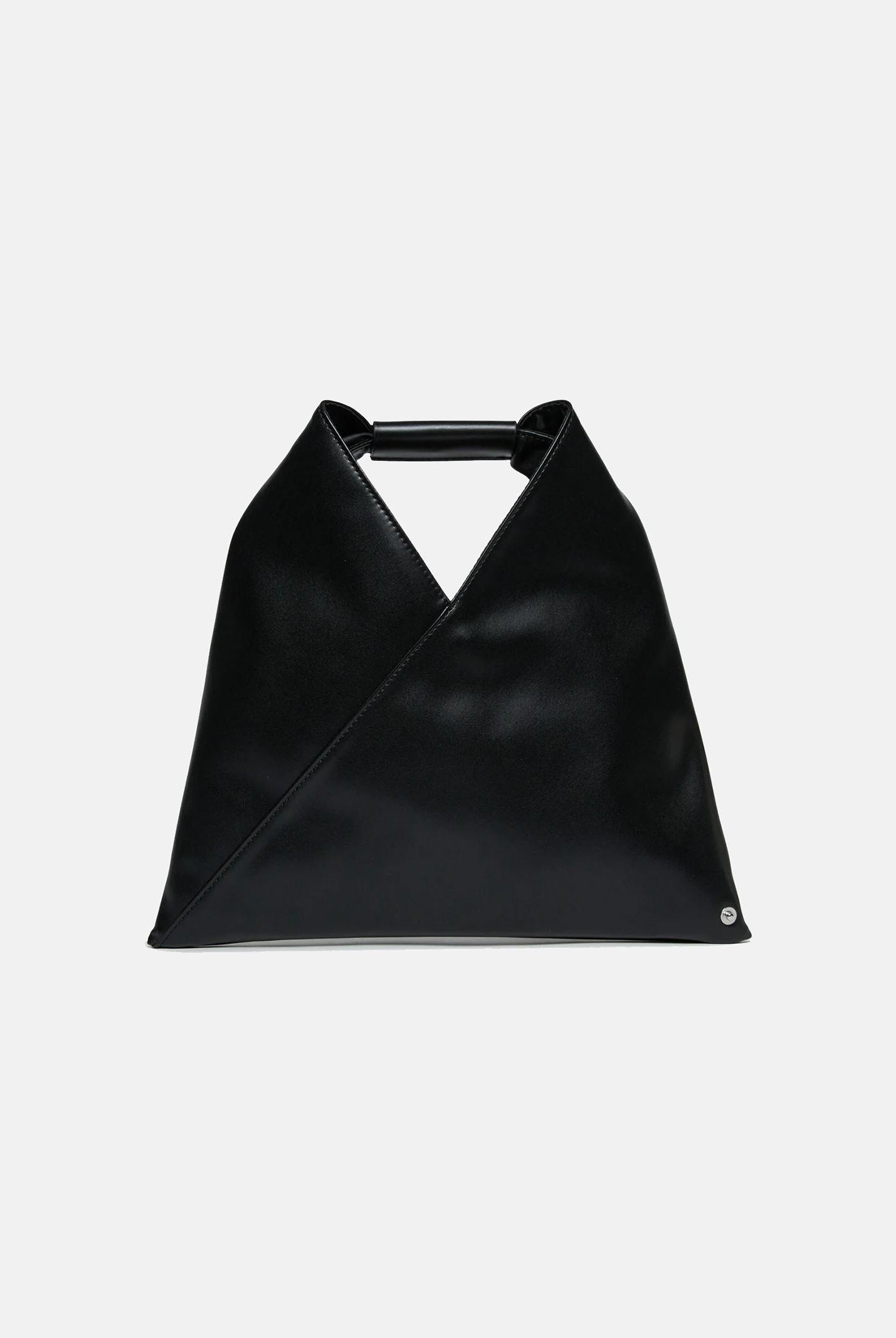 MAISON MARGIELA Borsa a mano Japanese Mini in tessuto spalmato nero da donna M60606P4313 T8013 MAISON MARGIELA