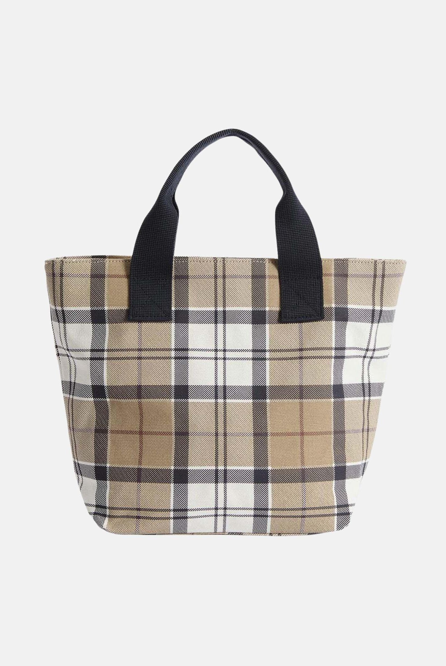 BARBOUR Borsa a mano Maisy in tartan panna e beige da donna 261-LBA0468 BE71 BARBOUR
