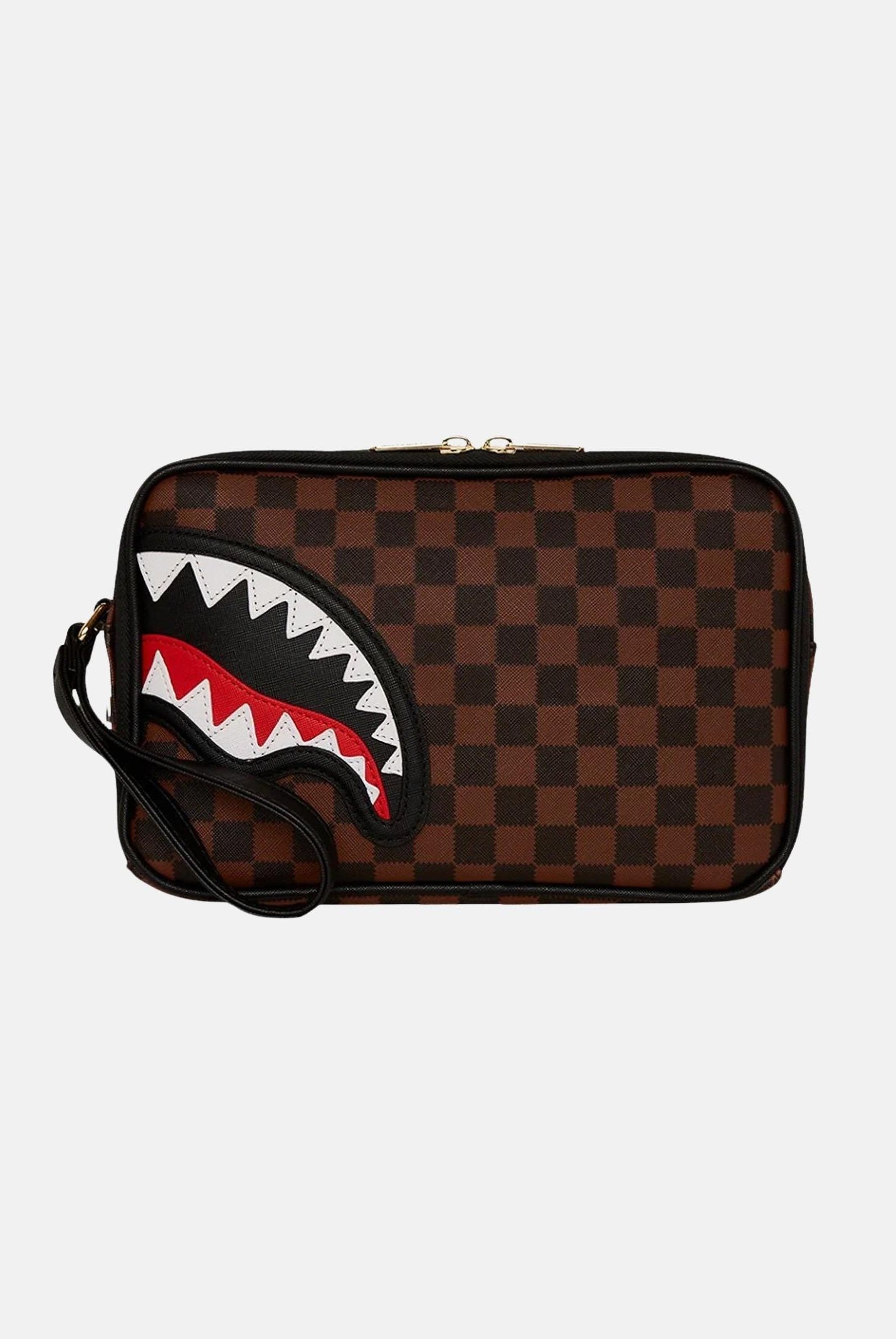 SPRAYGROUND Pochette Sawtooth Sharks In Paris marrone per uomo e donna 910B7840NSZ  SPRAYGROUND