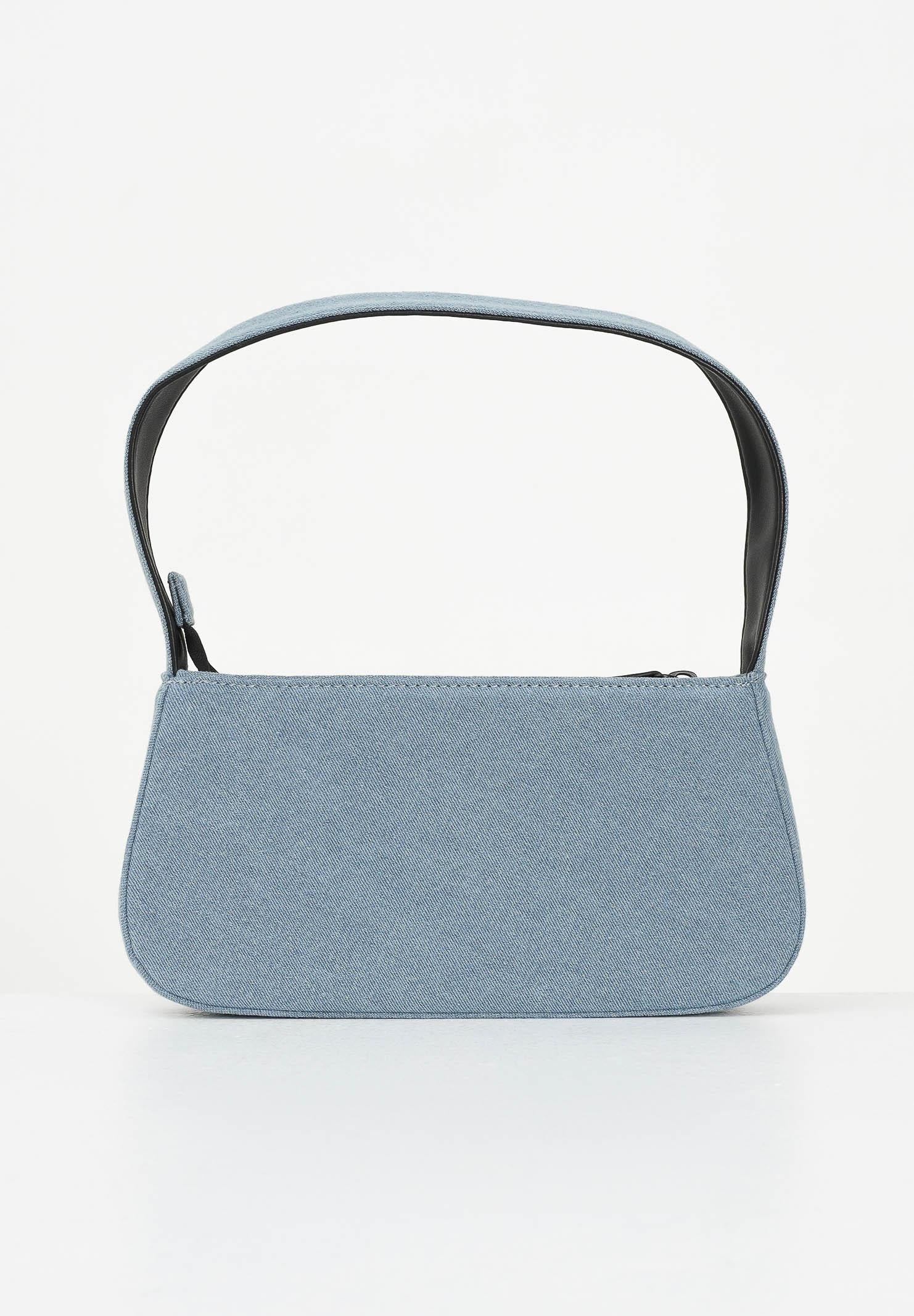 DIESEL Borsa a spalla WJULIE in denim da donna con strass applicati J02530KXBRM K01 DIESEL