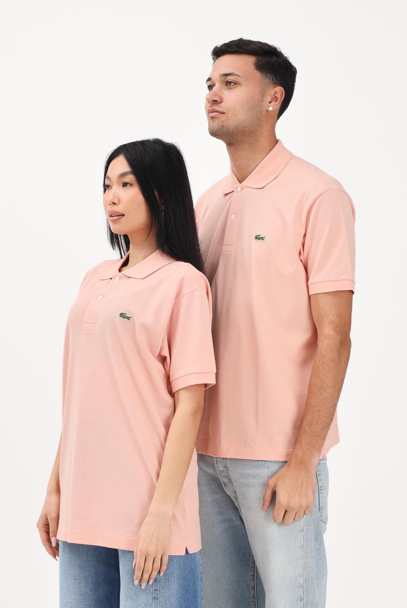 LACOSTE Polo salmone per uomo e donna caratterizzata da patch logo coccodirllo 1212 UI2 LACOSTE