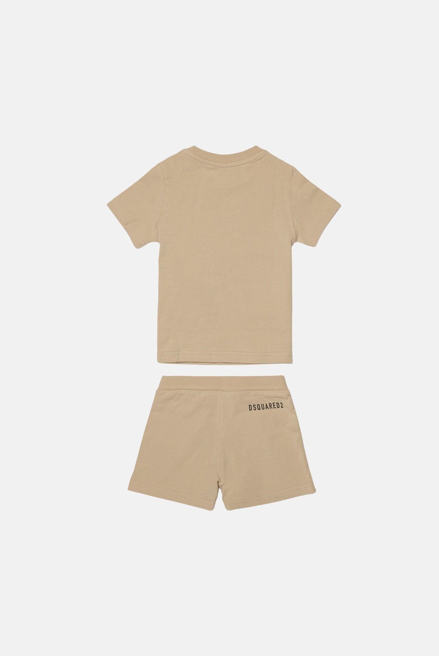 DSQUARED2 Completino beige da neonato con logo DSQ2 DQ3249D008J DQ717 DSQUARED2