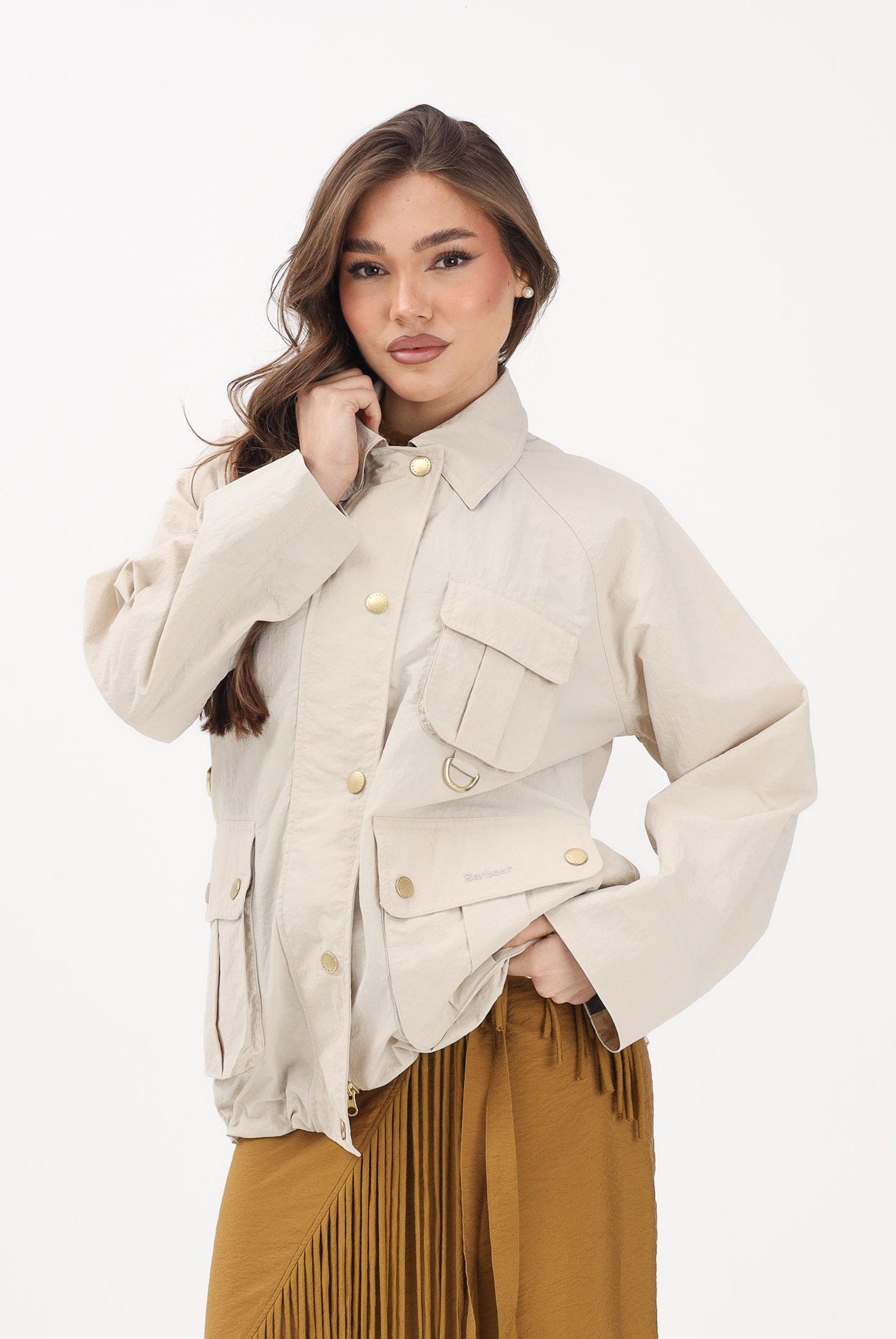 BARBOUR Giacca a vento Debbie beige da donna 261-LSP0301 CR11 BARBOUR