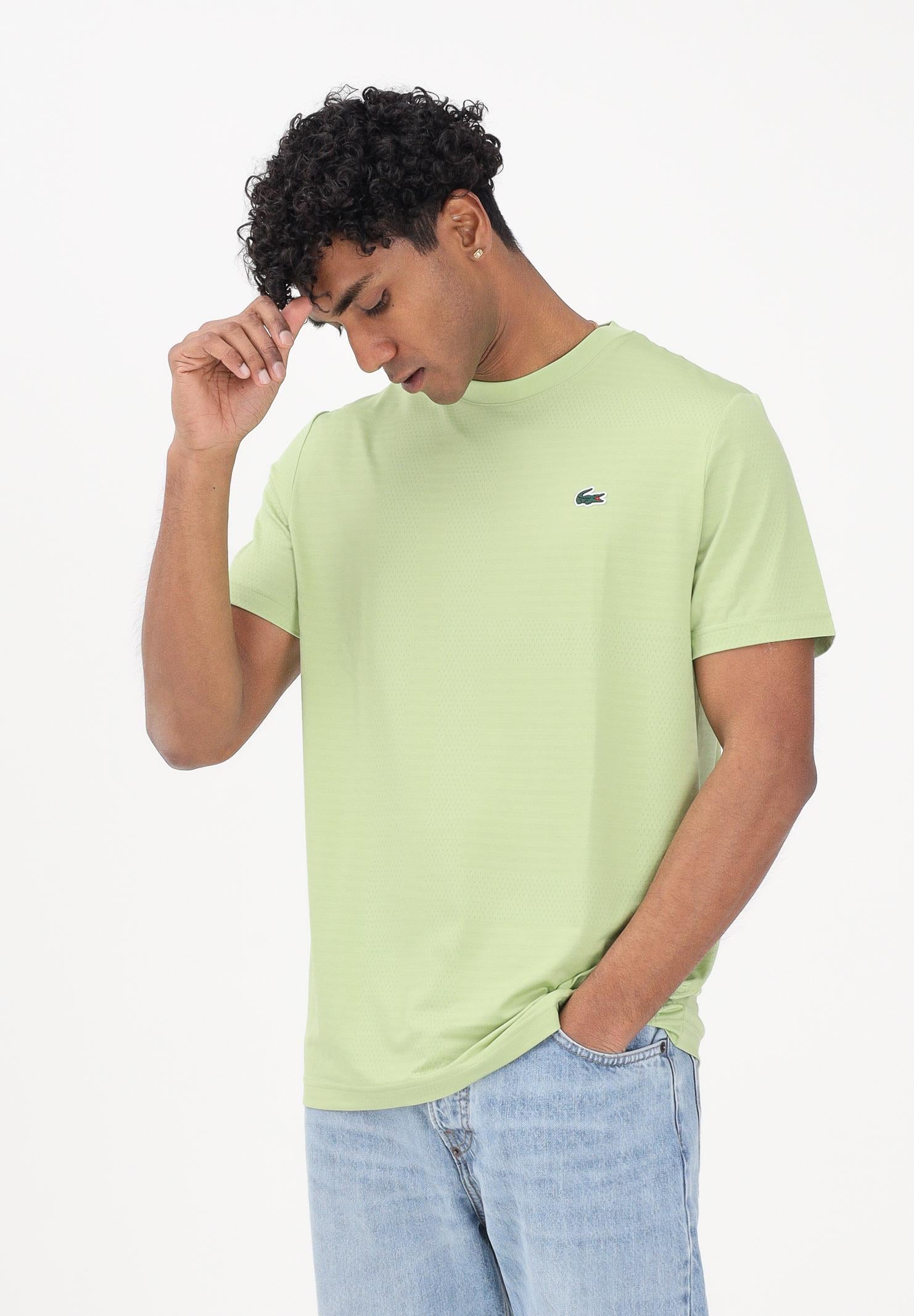 LACOSTE T-shirt a manica corta Ultra Dry verde da uomo TH0004 UYB LACOSTE