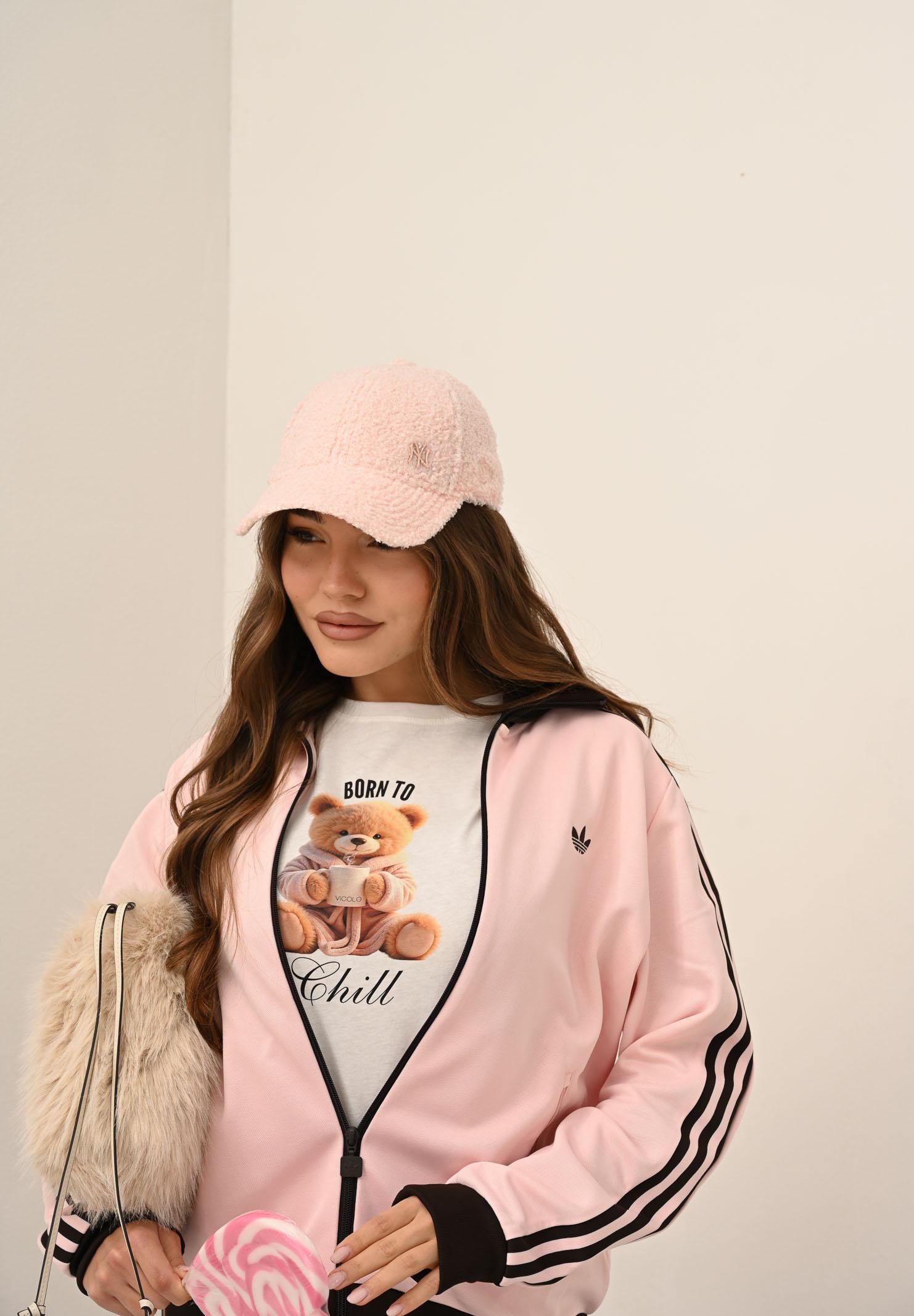 NEW ERA Cappello con visiera 9FORTY New York Yankees MLB Borg rosa da donna 60691314 . NEW ERA