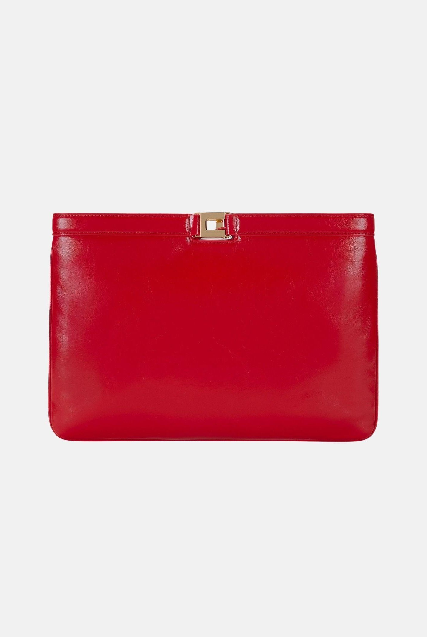 ELISABETTA FRANCHI Pochette rossa da donna effetto naplak BS18A61E2 H85 ELISABETTA FRANCHI