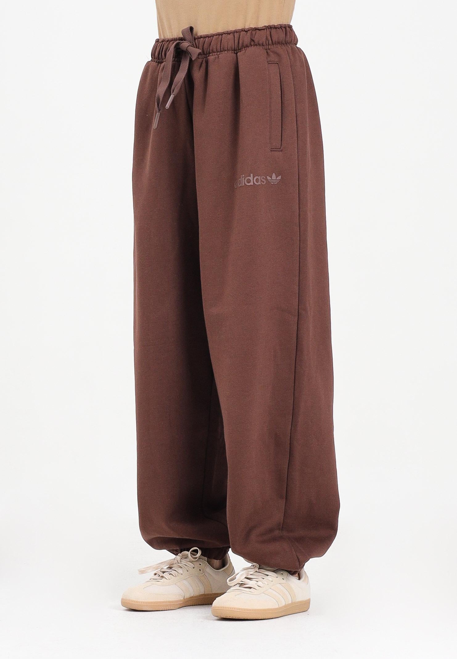 ADIDAS ORIGINALS Pantalone sportivo Essentials Linear Jogger Oversized marrone da donna JW0986 . ADIDAS ORIGINALS