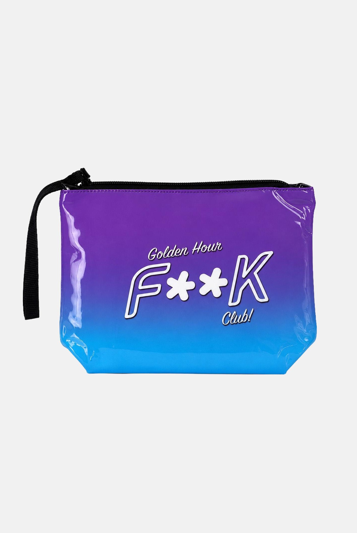 F**K pochette a mano Golden Hour viola e azzurro donna. POCHETTE-FK VIAZ F**K