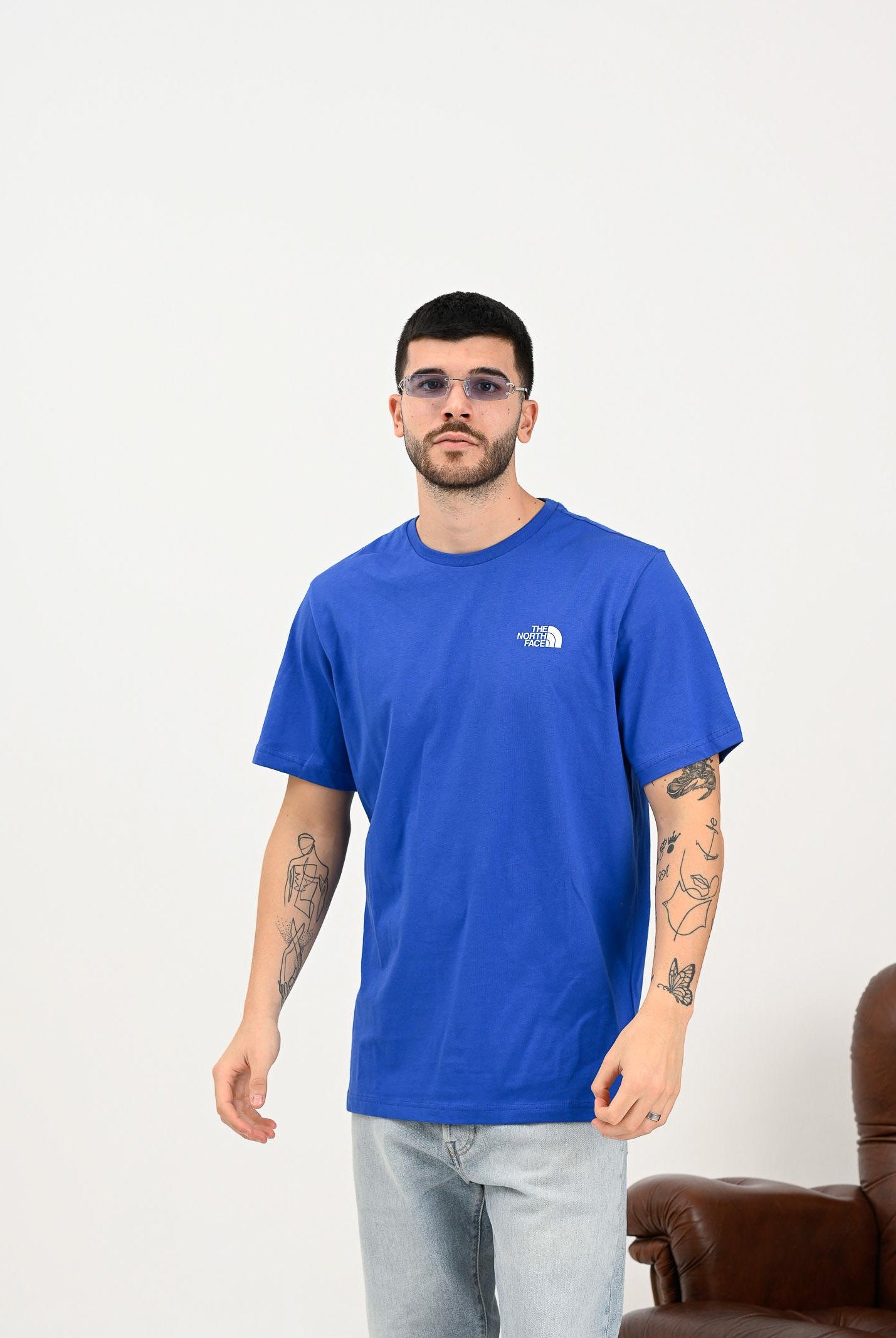 THE NORTH FACE T-shirt a manica corta NSE Reflective Box blu acceso da uomo NF0A87NPEF11 THE NORTH FACE