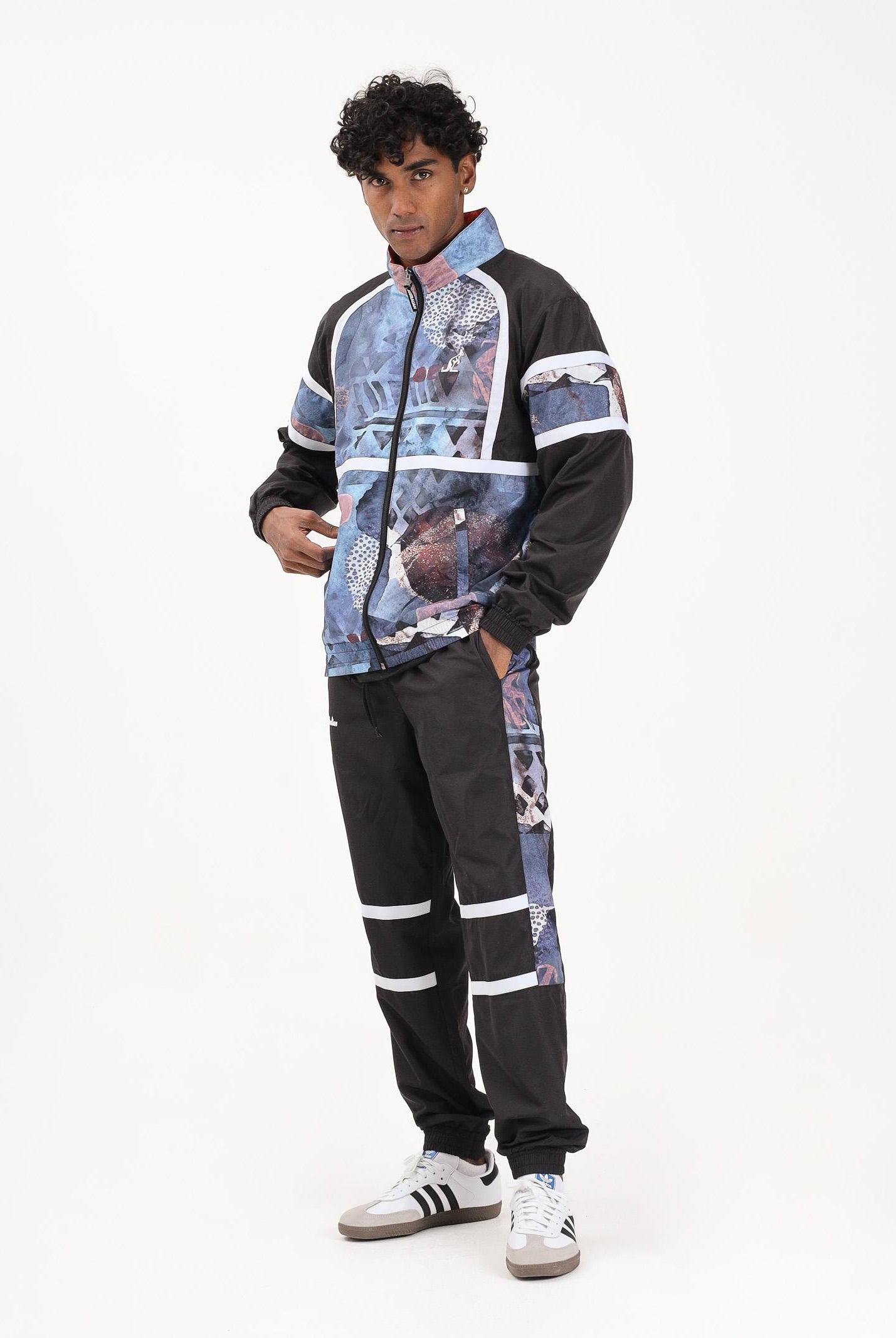 AUSTRALIAN Tuta nera da uomo con stampa "Smash" SPUTU0021 81884 AUSTRALIAN