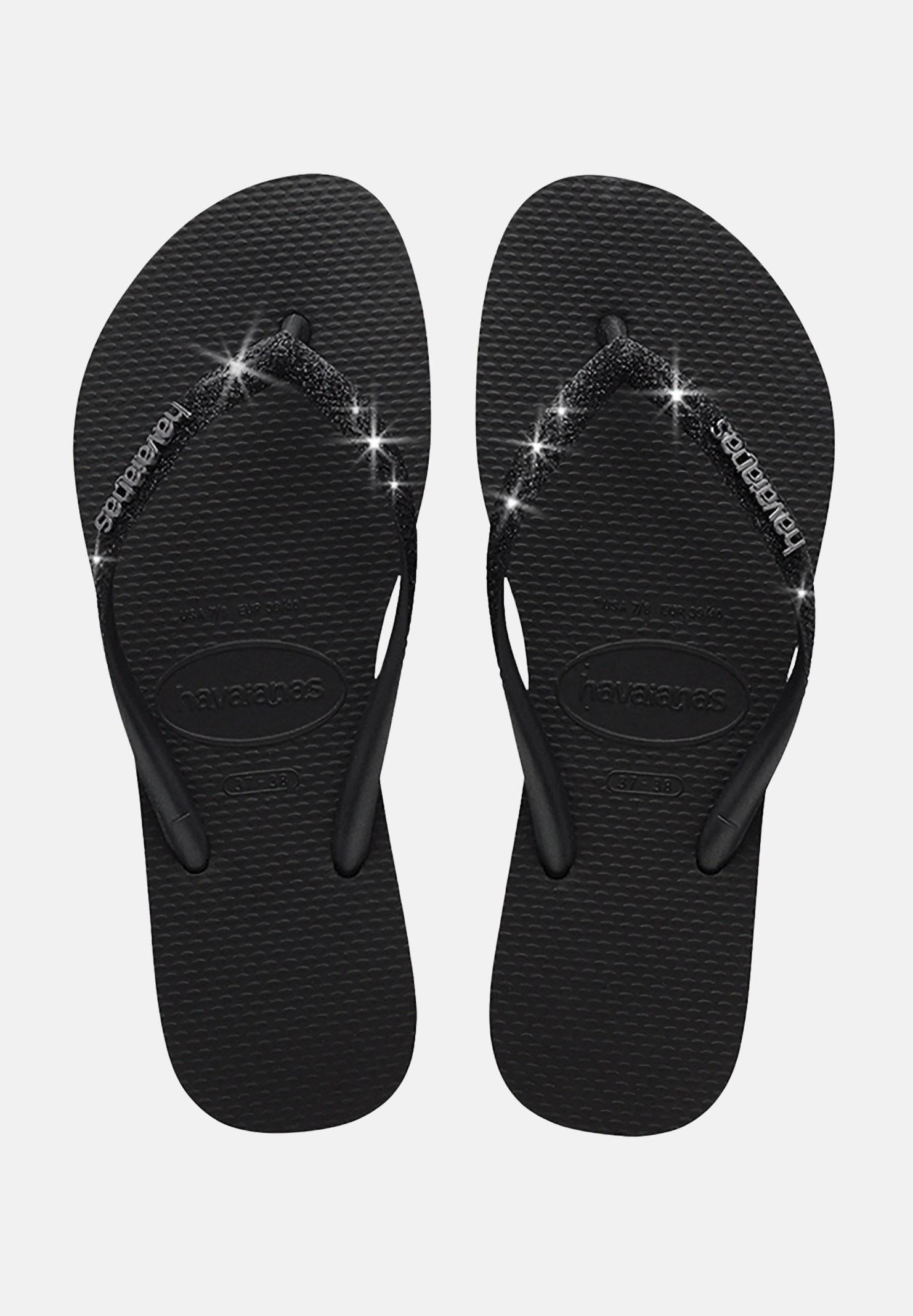 HAVAIANAS Infradito Havaianas Slim Glitter II neri da donna 4146975 1069 HAVAIANAS