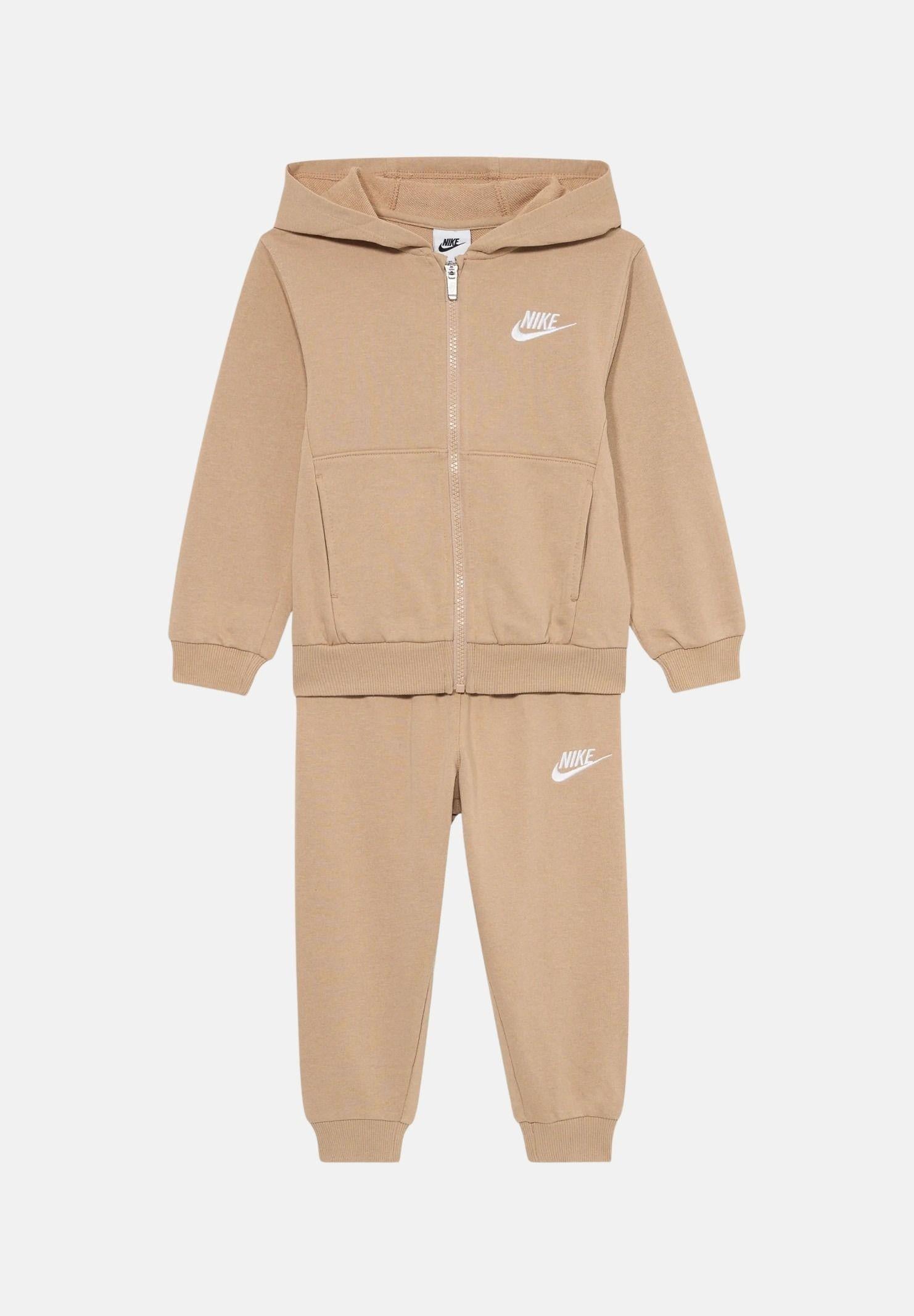 NIKE Tuta beige per bambino e bambina con logo 86M485 X0L NIKE