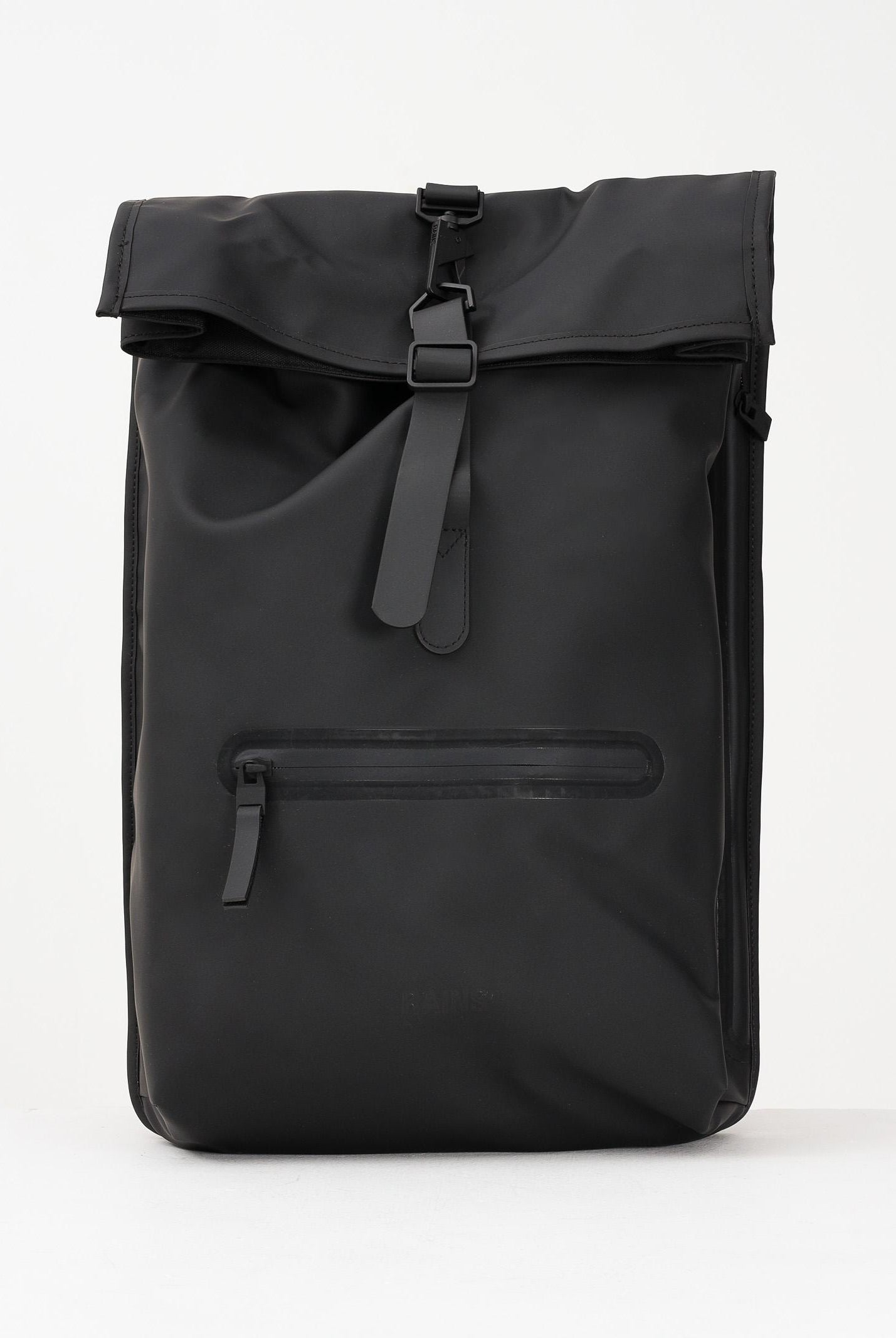 RAINS Zaino Rolltop nero per uomo e donna RA13320 BLA RAINS