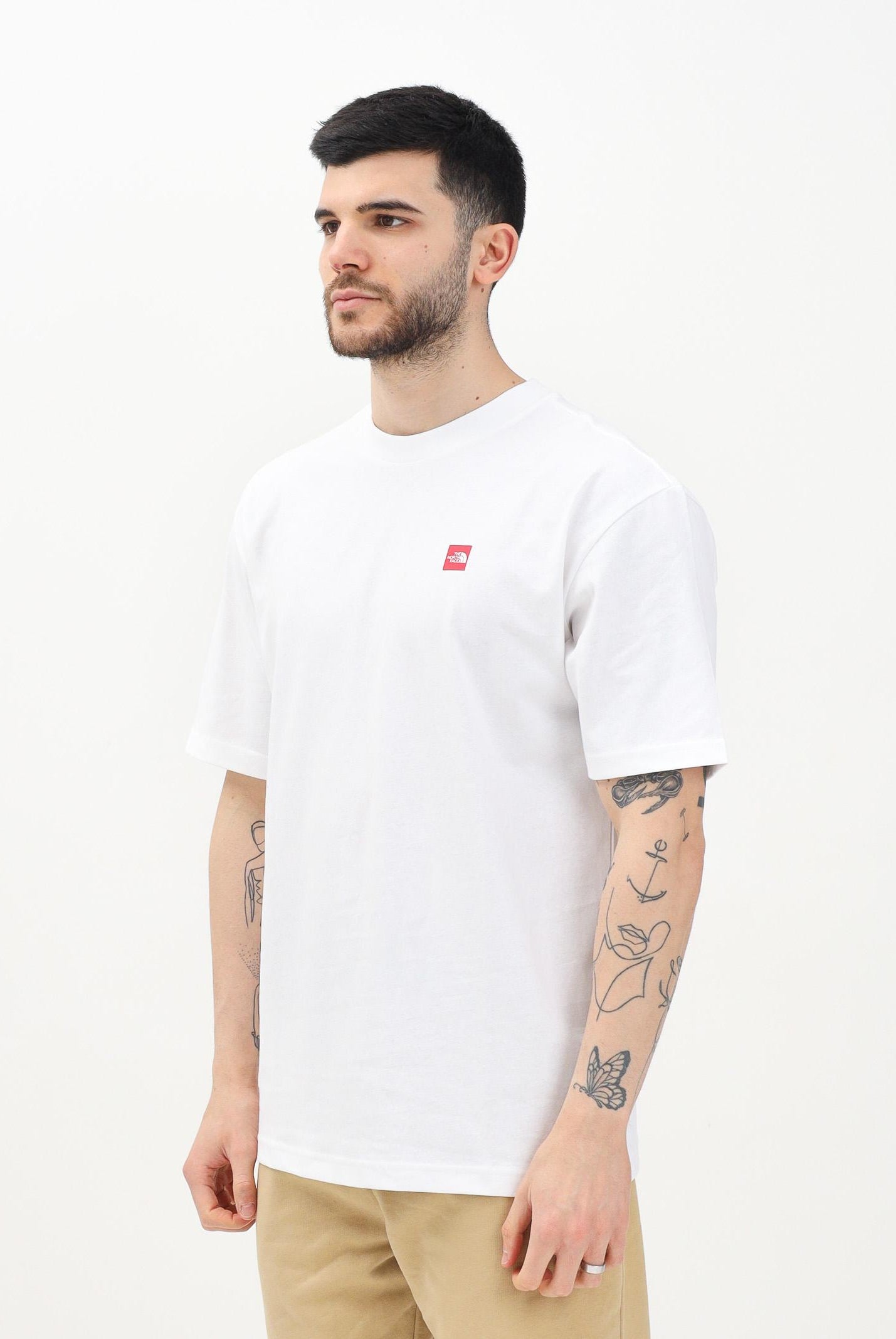 THE NORTH FACE T-shirt a manica corta Axys Oversized bianca da uomo NF0A8C1RFN41 . THE NORTH FACE