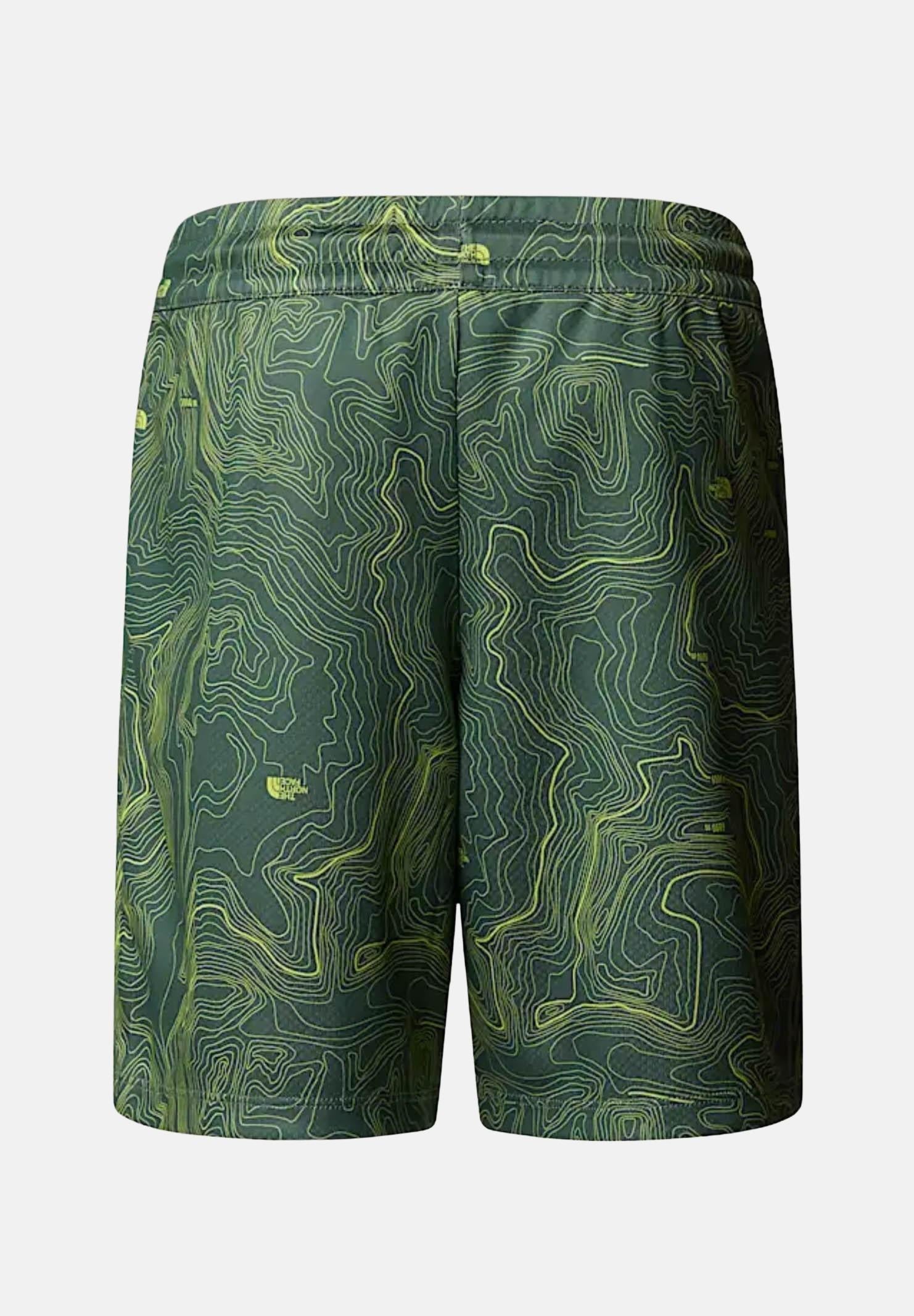 THE NORTH FACE Shorts sportivo Never Stop verde per bambino e bambina NF0A86U464T1 . THE NORTH FACE