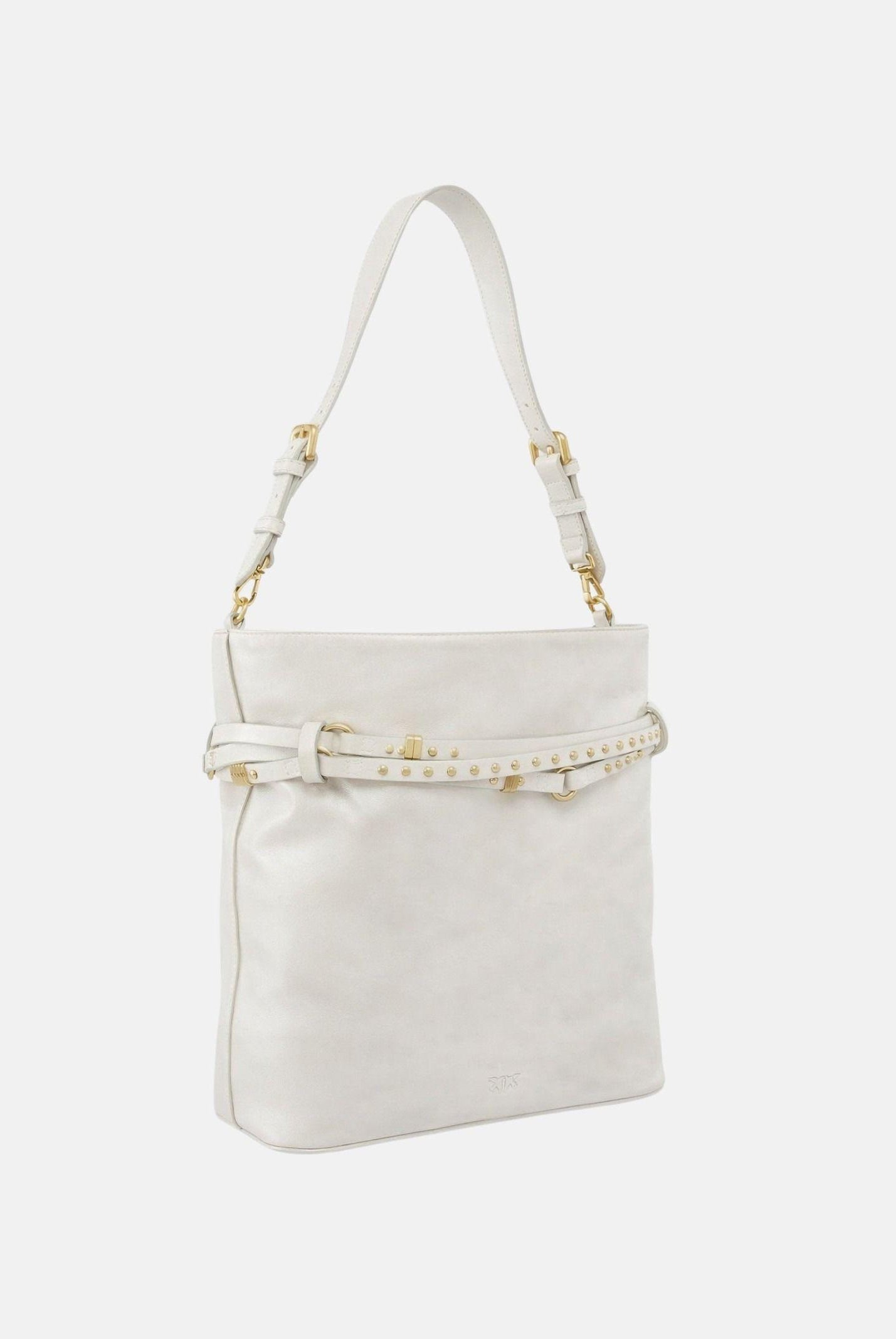 PINKO Borsa a spalla Bucket Belt bianca da donna 106339A0QO Z14Q PINKO