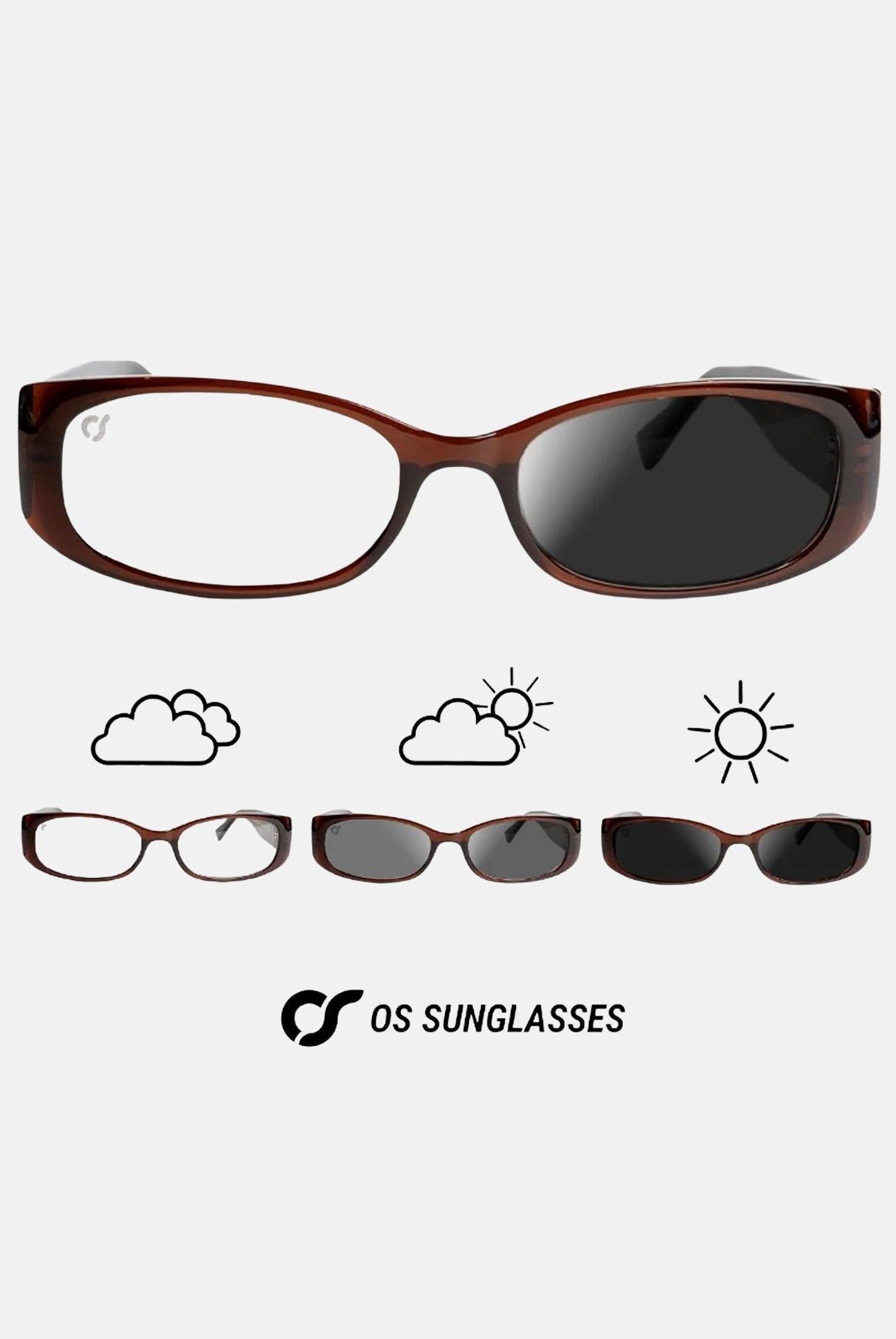 OS SUNGLASSES Occhiali da sole marroni da donna modello Victoria Photochromic OS2061 C04 OS SUNGLASSES