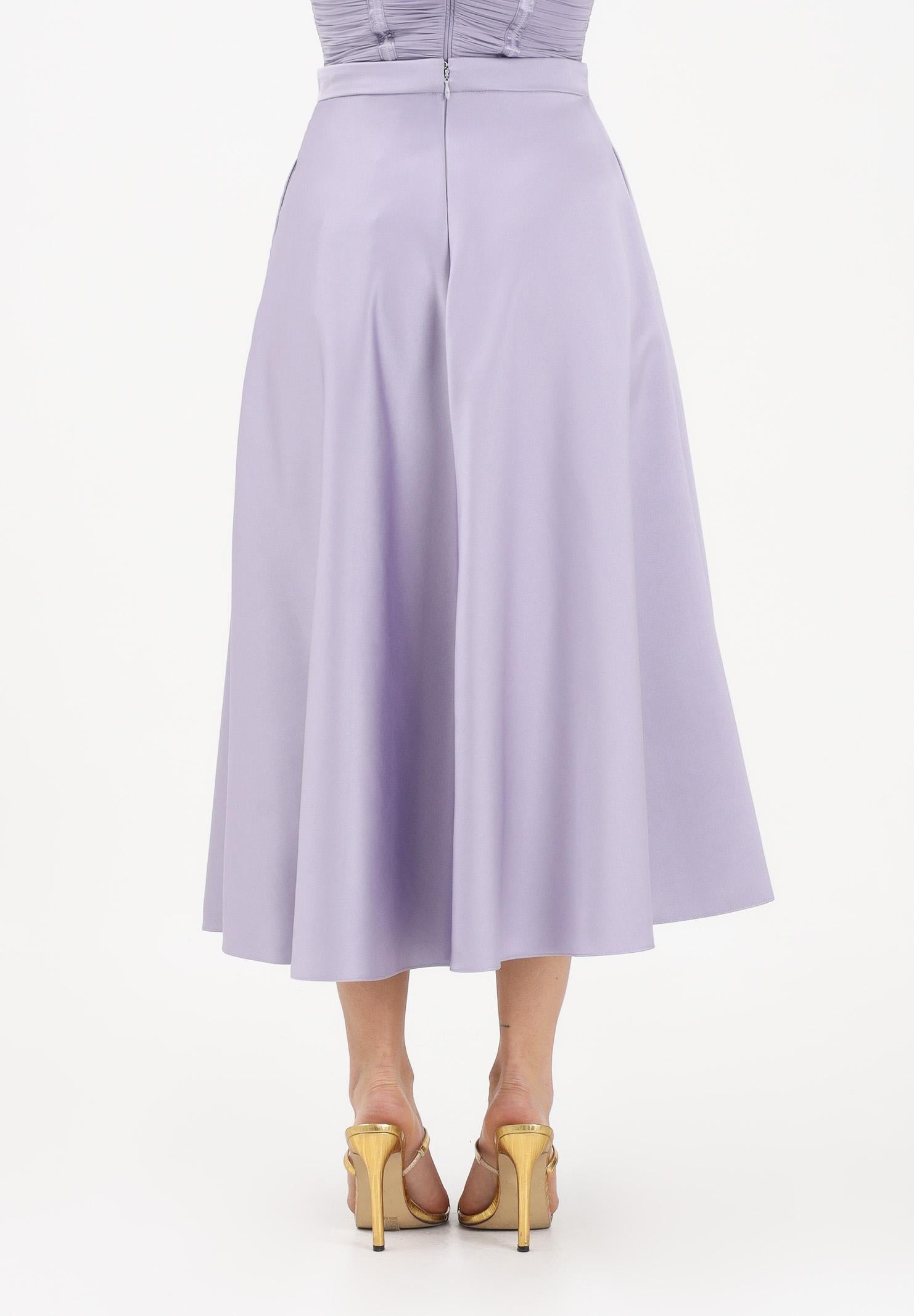 ELISABETTA FRANCHI Gonna midi lilla da donna GO15661E2 EV7 ELISABETTA FRANCHI