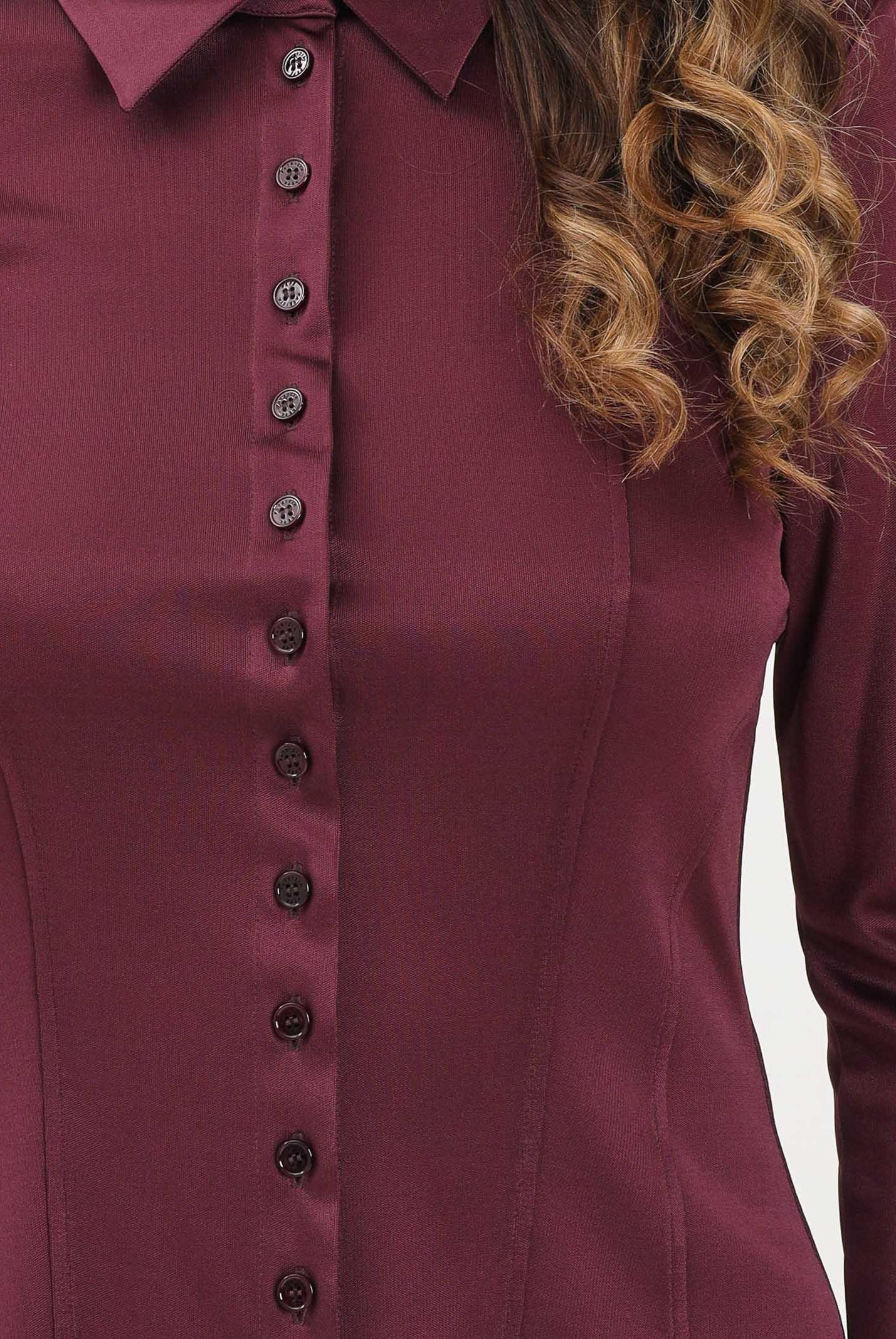 PATRIZIA PEPE Camicia a manica lunga bordeaux da donna 8C0784J303 M536 PATRIZIA PEPE