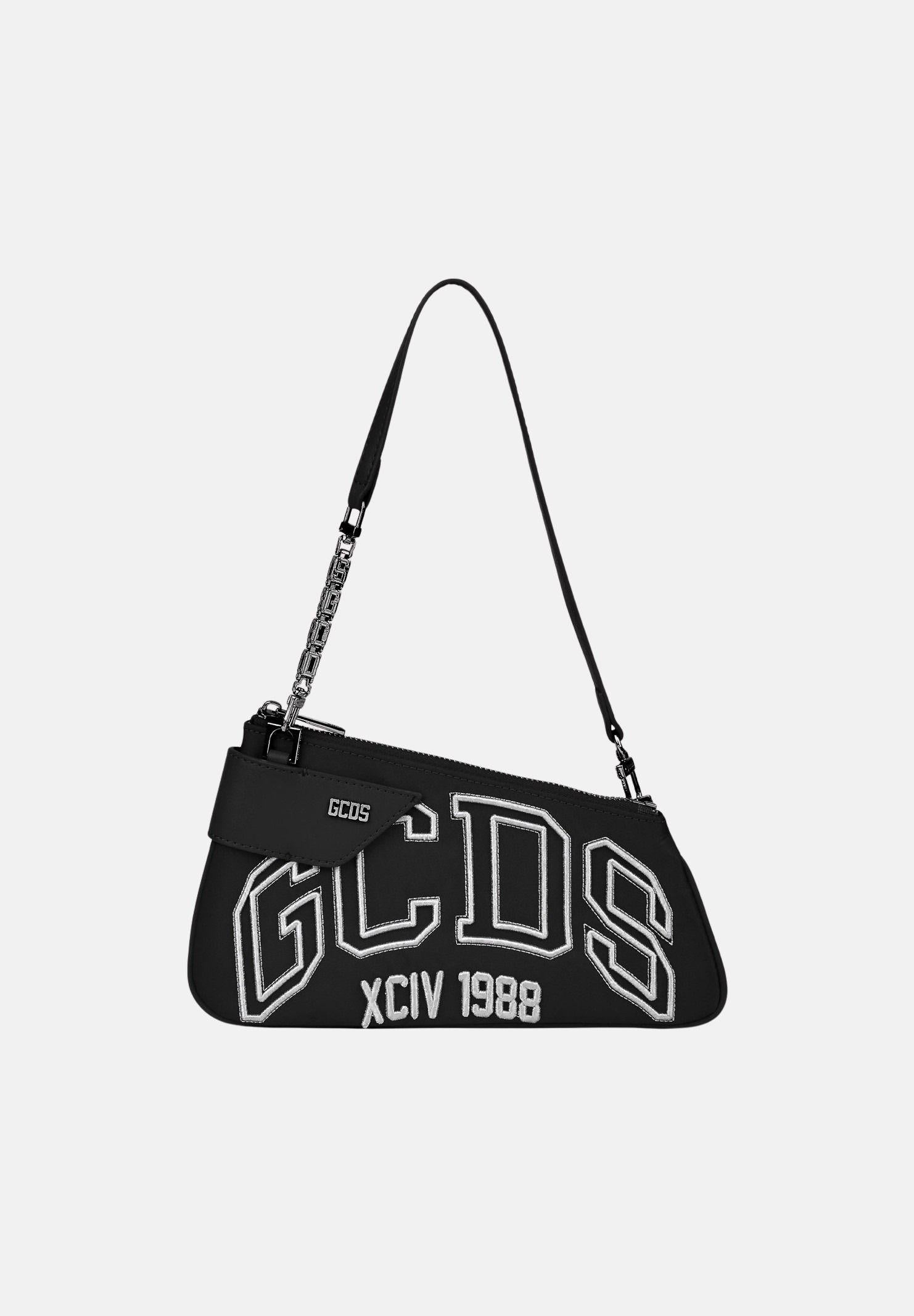 GCDS Borsa a spalla Comma Notte nera da donna GCDSMCN002 99 GCDS