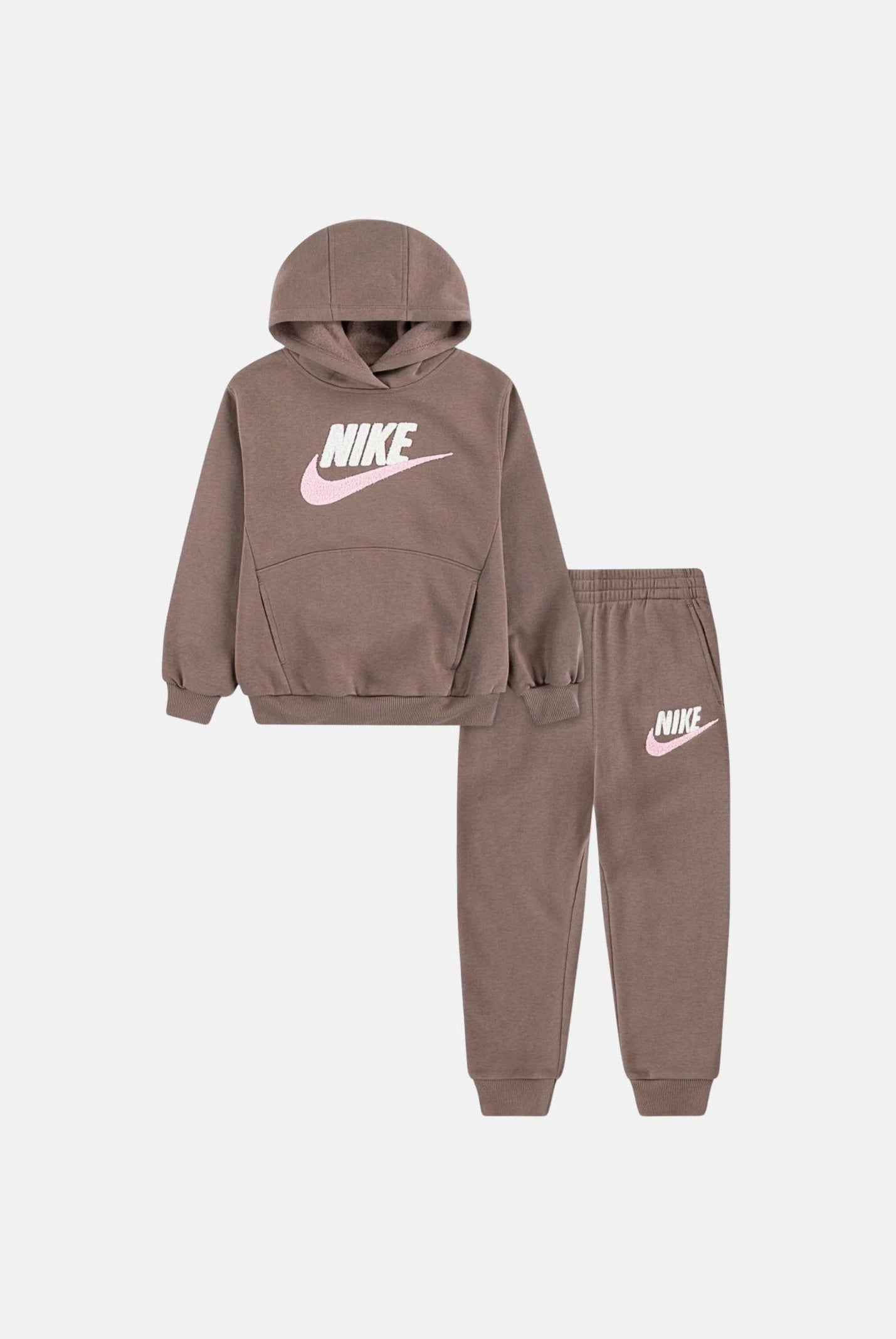 NIKE Tuta Club Chenille Fleece marrone da bambina 36N599 J1C NIKE
