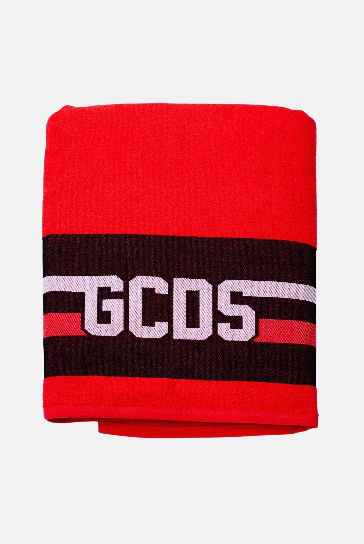 GCDS Telo mare Logo Tape rosso per uomo e donna C1UEQS241T337 436B GCDS