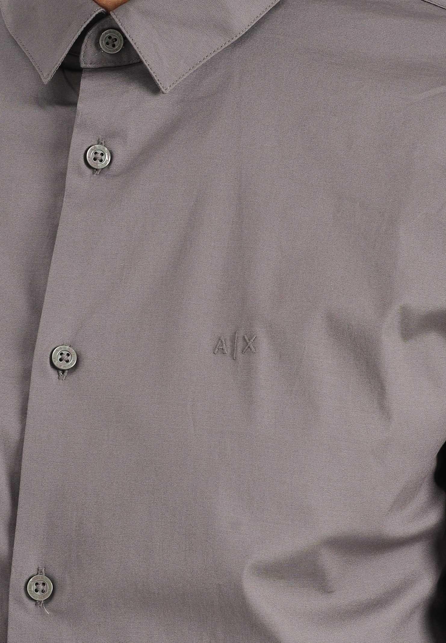 ARMANI EXCHANGE Camicia a manica lunga grigia da uomo 8NZC31ZN28Z U8092 ARMANI EXCHANGE