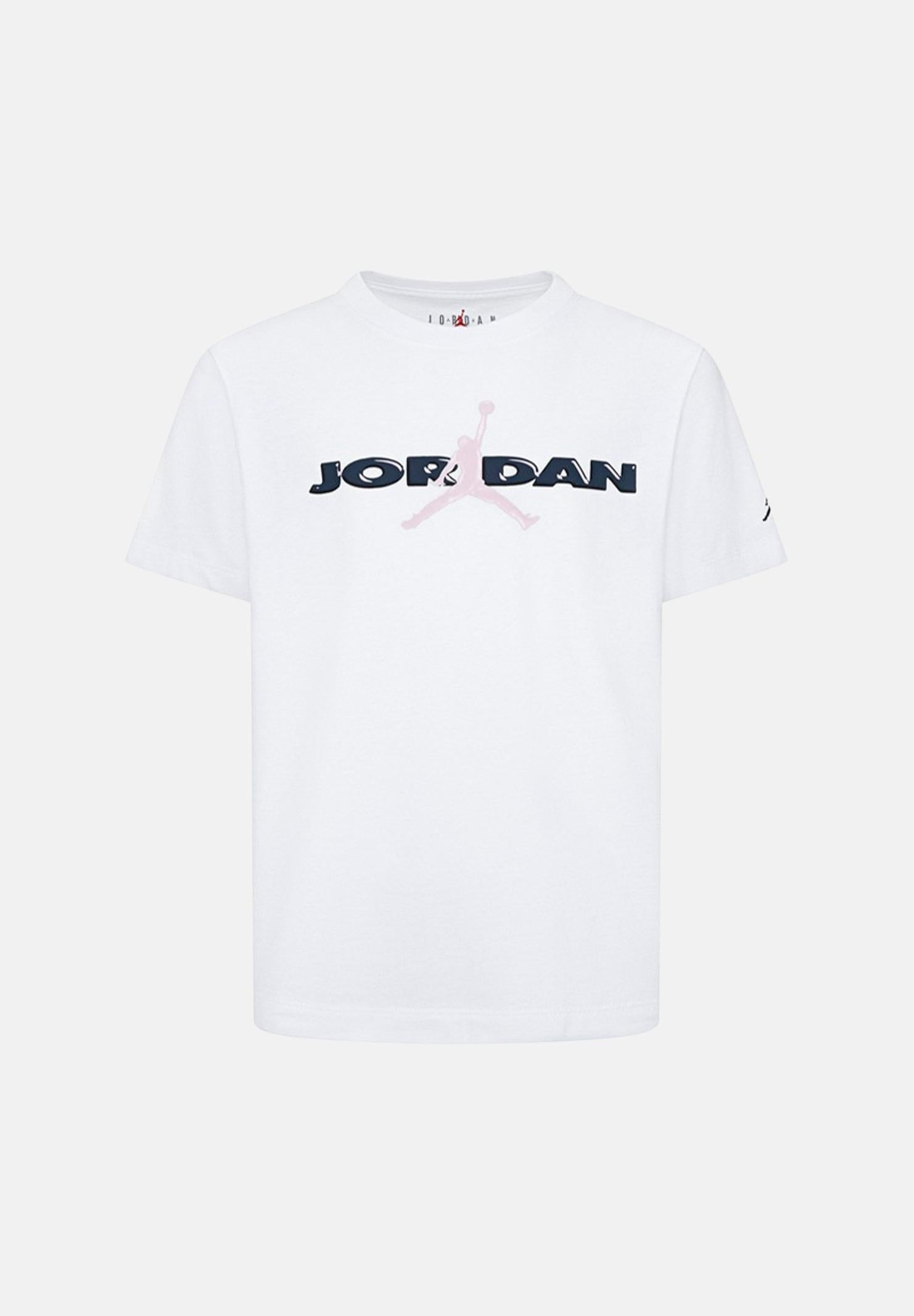 JORDAN T-shirt a manica corta Crafted Utility bianca da bambina 45D715 001 JORDAN