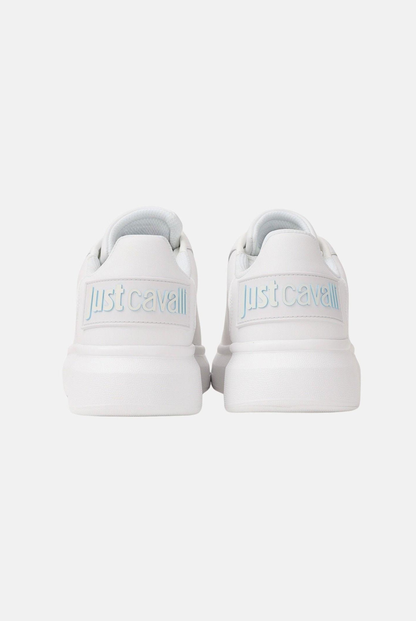 JUST CAVALLI Sneakers bianche da uomo con logo sul retro 80QA3SBDZPC18 003 JUST CAVALLI