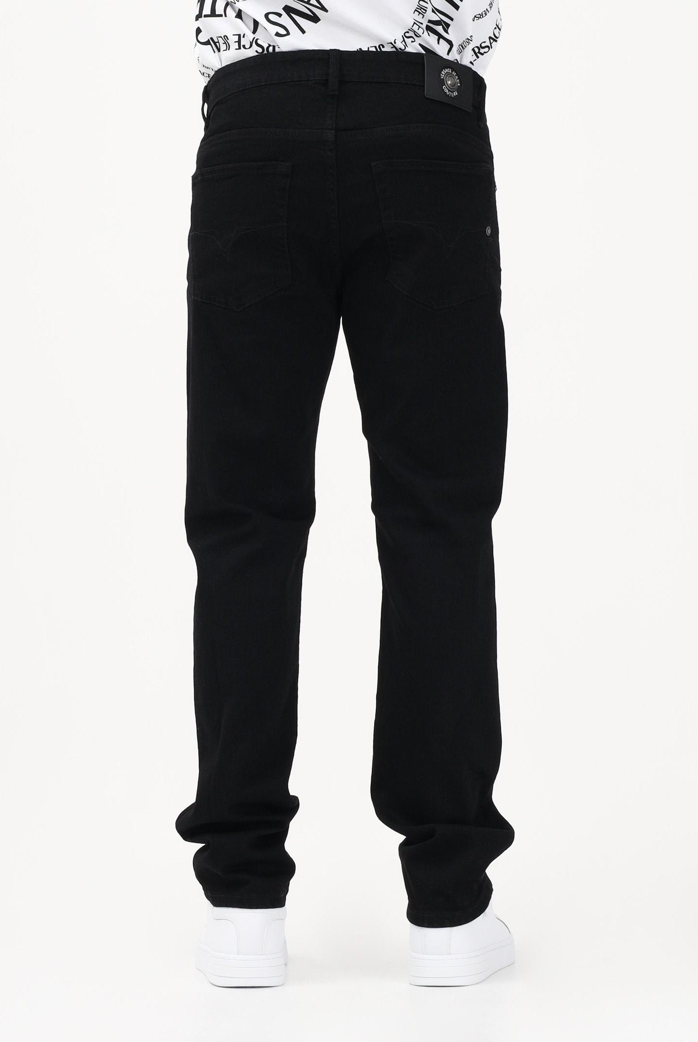 VERSACE JEANS COUTURE Jeans nero da uomo 80GAB5S0CDW00 909 VERSACE JEANS COUTURE